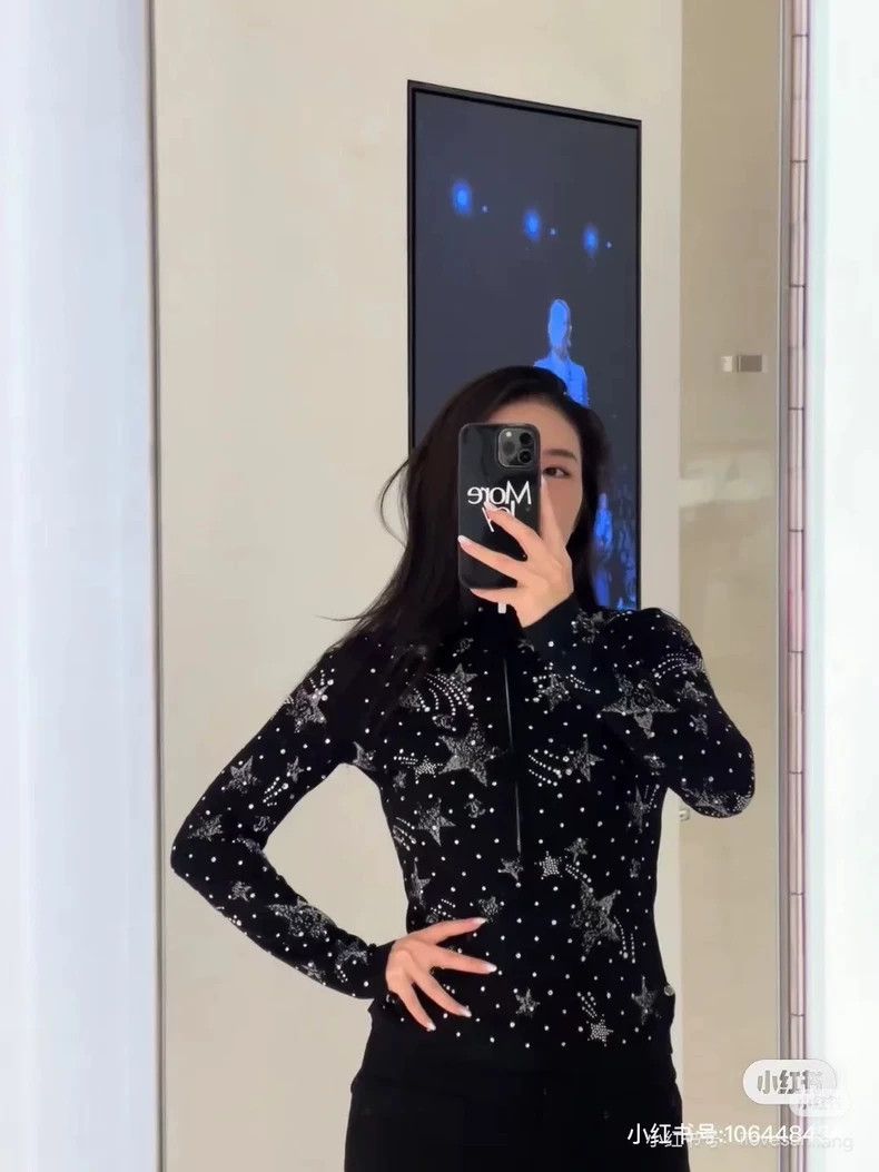 Chanel Chanel 23N Ski Series Black Hot Diamond Meteor Zipper Knit Size XS / US 0-2 / IT 36-38 - 9 Thumbnail