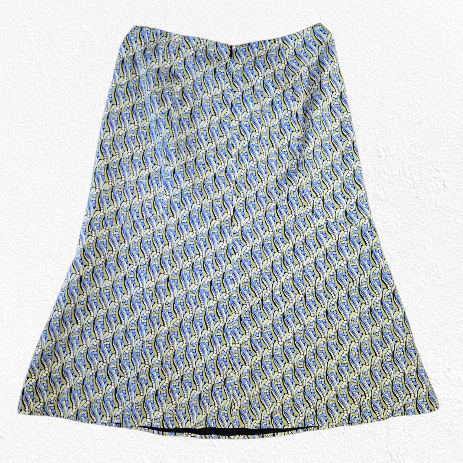 Other Talbots Y2K Silk Blend Retro Mod A-Line Midi Skirt Size 10 Size 32" / US 10 / IT 46 - 14 Thumbnail