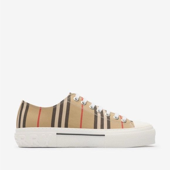 Burberry o1w1db10226 Check Striped Sneakers In Multicolor Size US 7 / EU 40 - 1 Preview