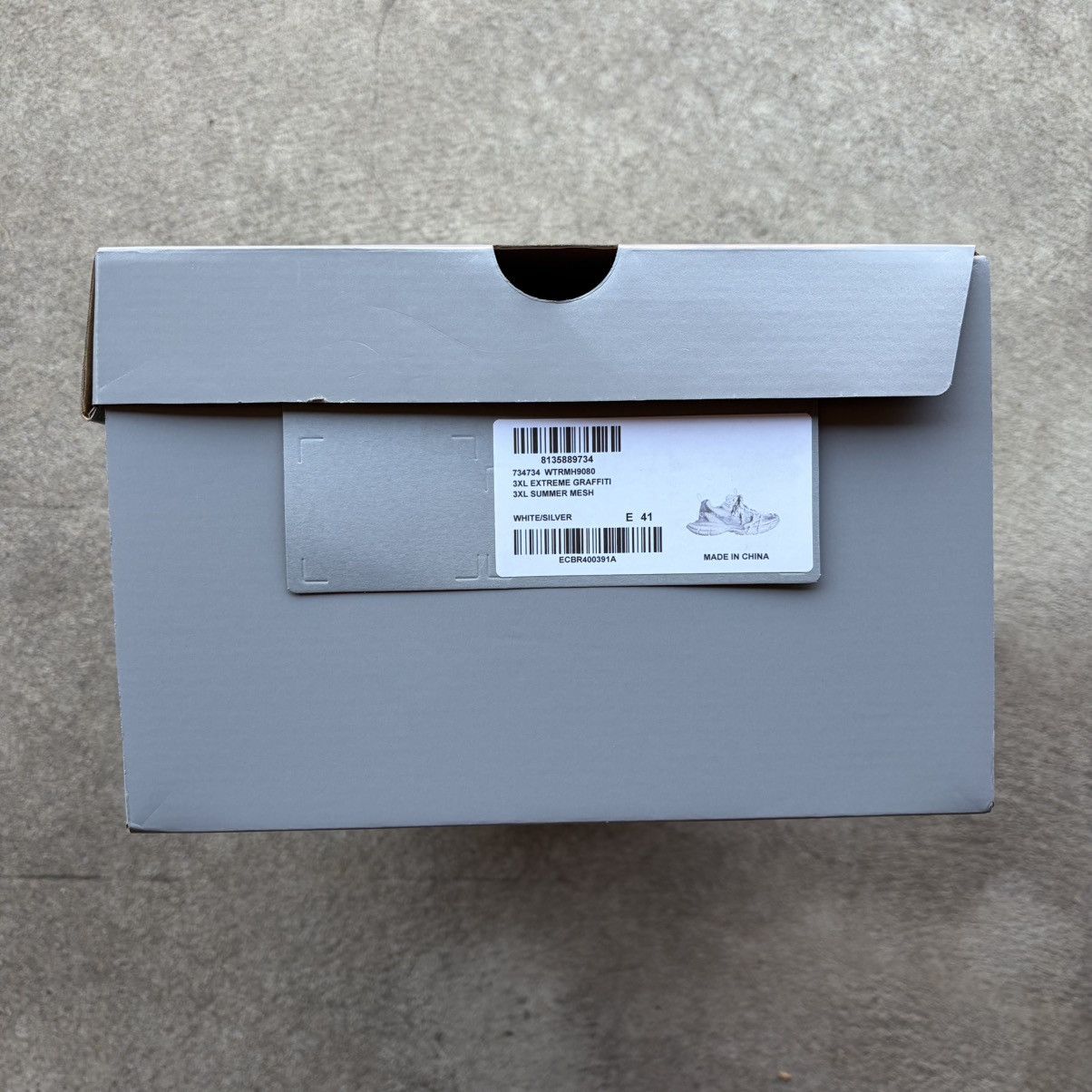 Balenciaga Balenciaga 3XL Sneaker White/Silver EU 41/US 8 Size US 8 / EU 41 - 16 Thumbnail