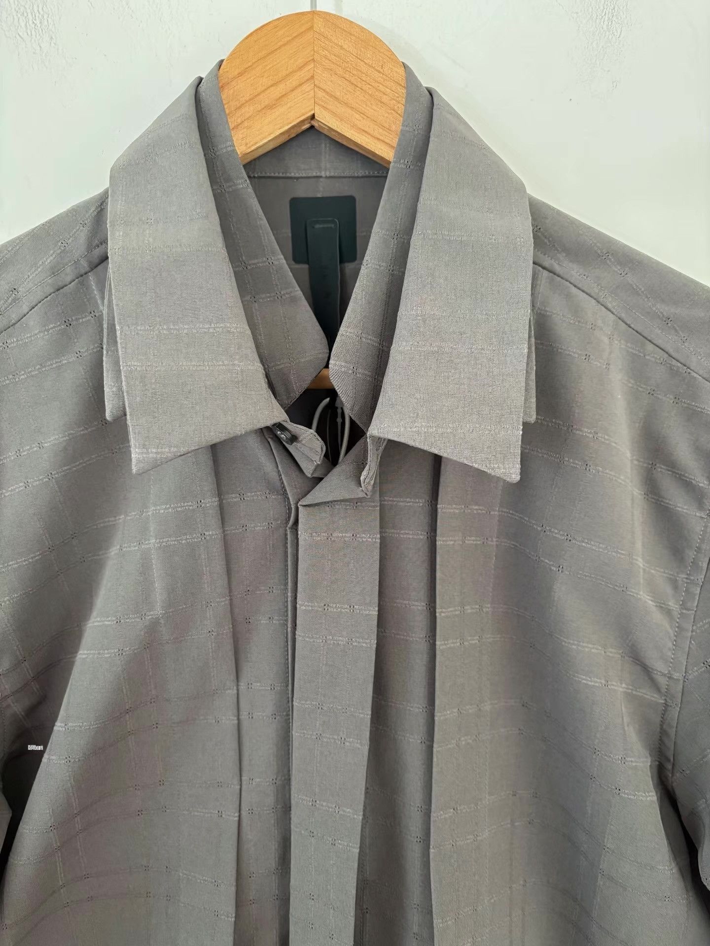 _J.L-A.L_ Gray Check Pattern Long Sleeve Button Up Shirt Size US M / EU 48-50 / 2 - 7 Thumbnail