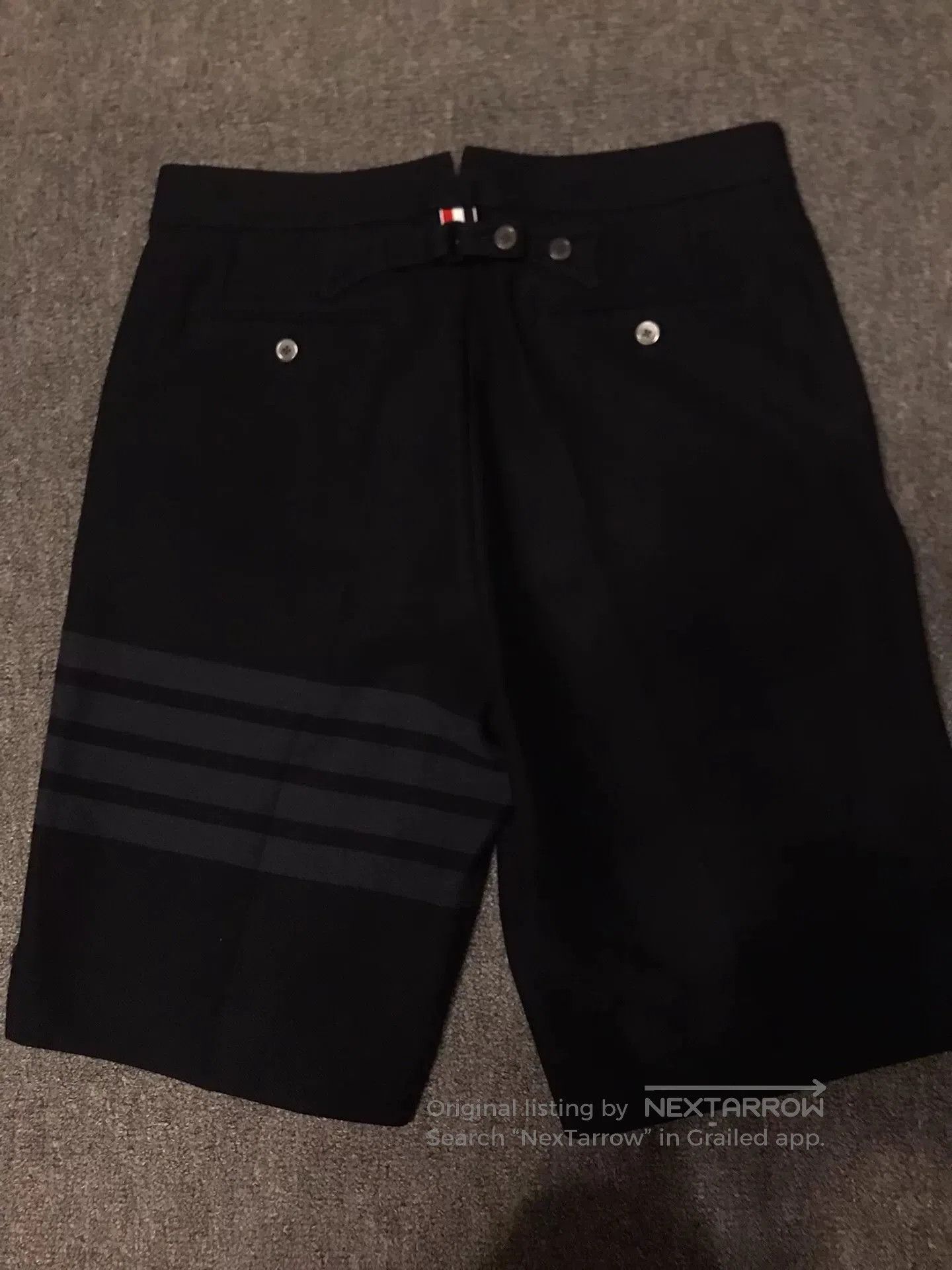 Thom Browne Thom Browne Dark Navy Striped Shorts. Size US 28 / EU 44 - 2 Thumbnail