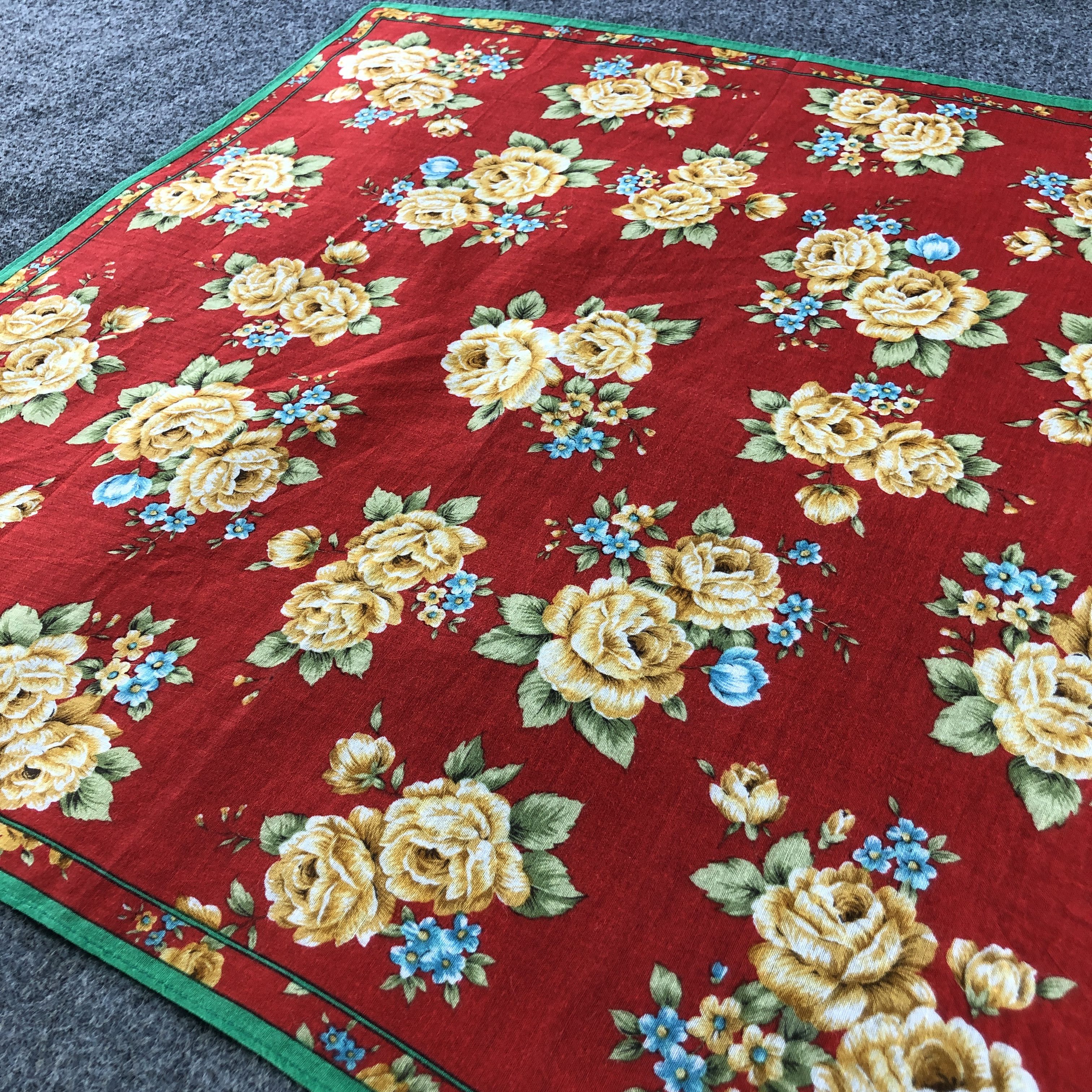 Kenzo × Vintage Kenzo Floral Handkerchief Neckerchief Bandana H2490 Size ONE SIZE - 3 Thumbnail