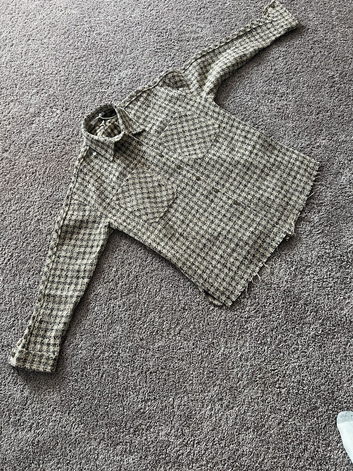MNML × Vintage MNML Tan Waffle Flannel Size US M / EU 48-50 / 2 - 3 Thumbnail
