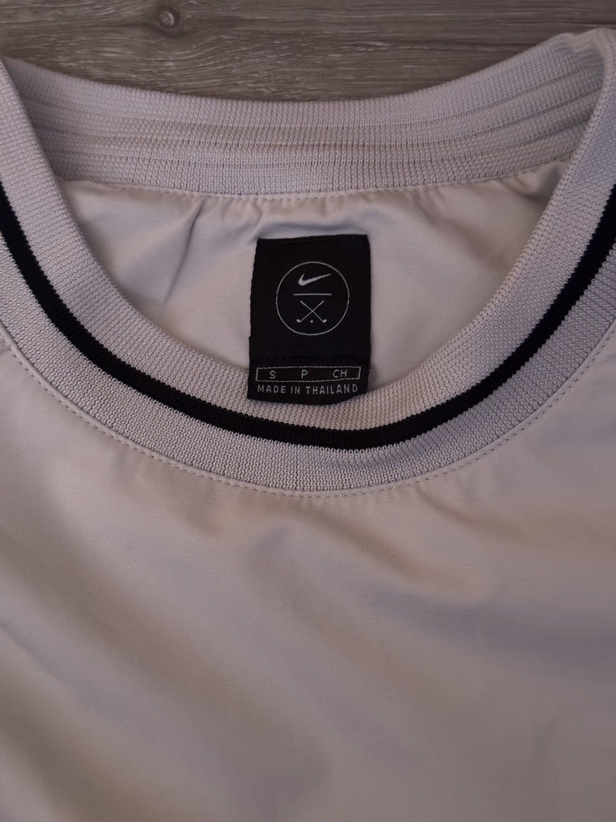 Nike × Vintage Vintage Cream Nike Golf Pullover Windbreaker Size US S / EU 44-46 / 1 - 2 Thumbnail