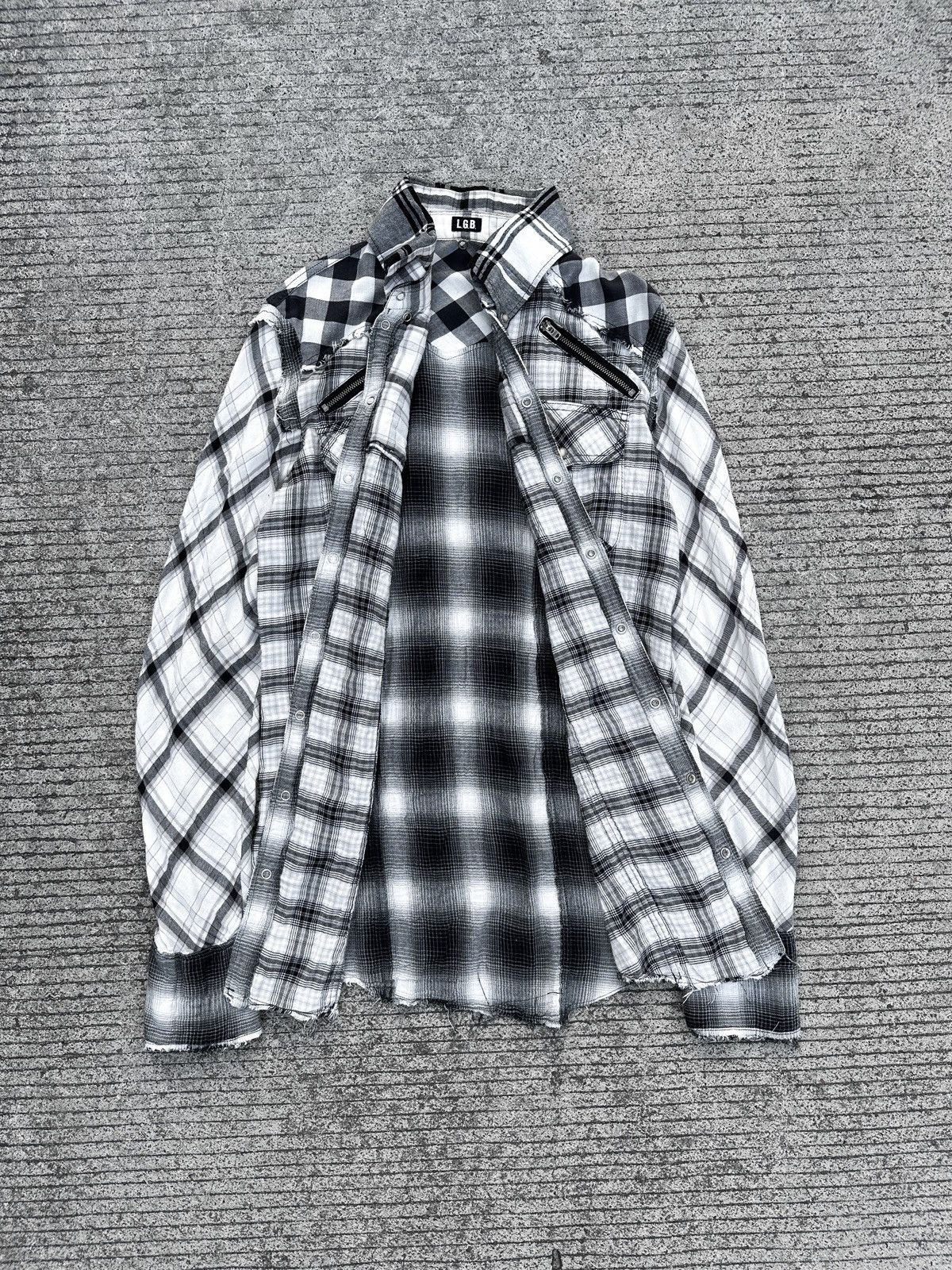 If Six Was Nine × Japanese Brand × Le Grande Bleu (L.G.B.) L.G.B. If Six Was Nine Grunge Shirts Size US S / EU 44-46 / 1 - 4 Thumbnail