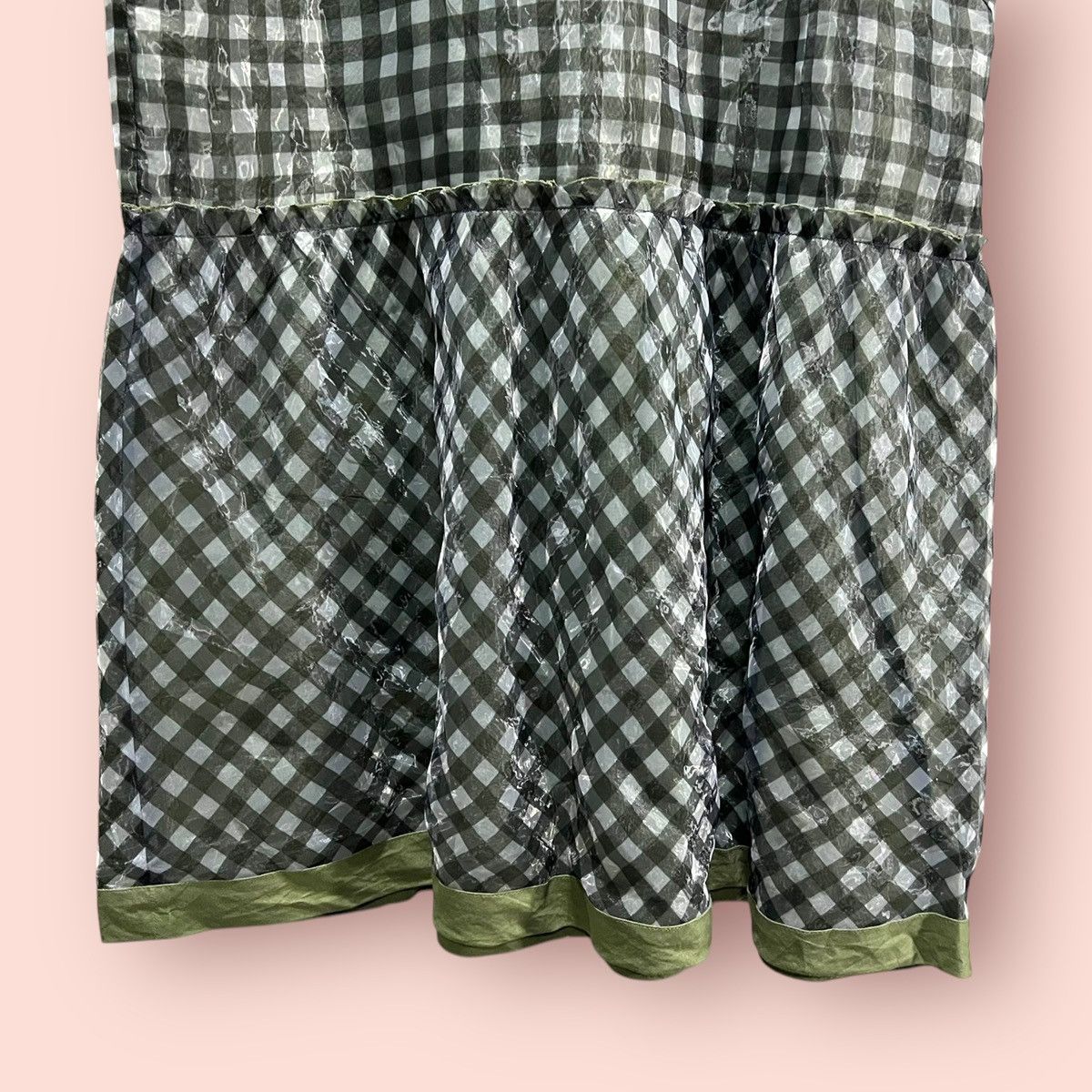 Issey Miyake × Ne-Net × Pleats Please Issey Miyake NE-NET BY ISSEY MIYAKE CHECKERED POP GOWN DRESS Size M / US 6-8 / IT 42-44 - 10 Thumbnail