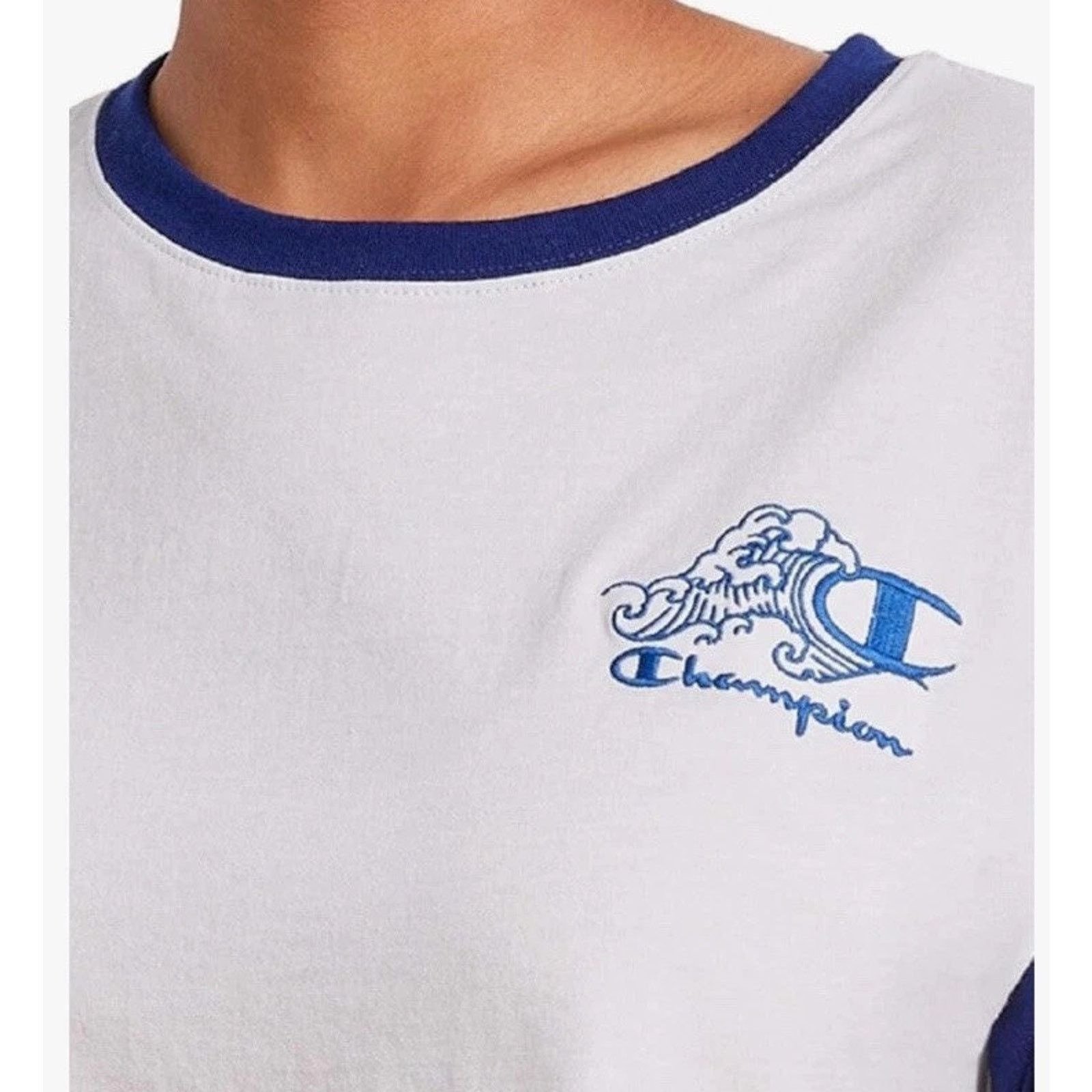 Champion Champion | Colorblock Boxy Cropped Tee Top Woman's Medium Size M / US 6-8 / IT 42-44 - 3 Thumbnail