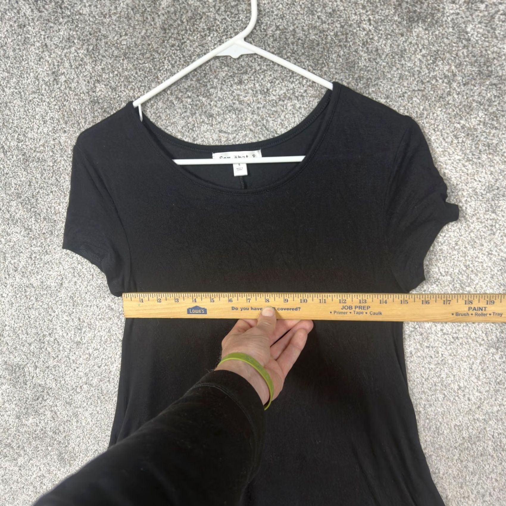 Vintage Say What? T-Shirt Swing Dress Small Minimalist Goth Artsy Avant Garde Size S / US 4 / IT 40 - 3 Thumbnail