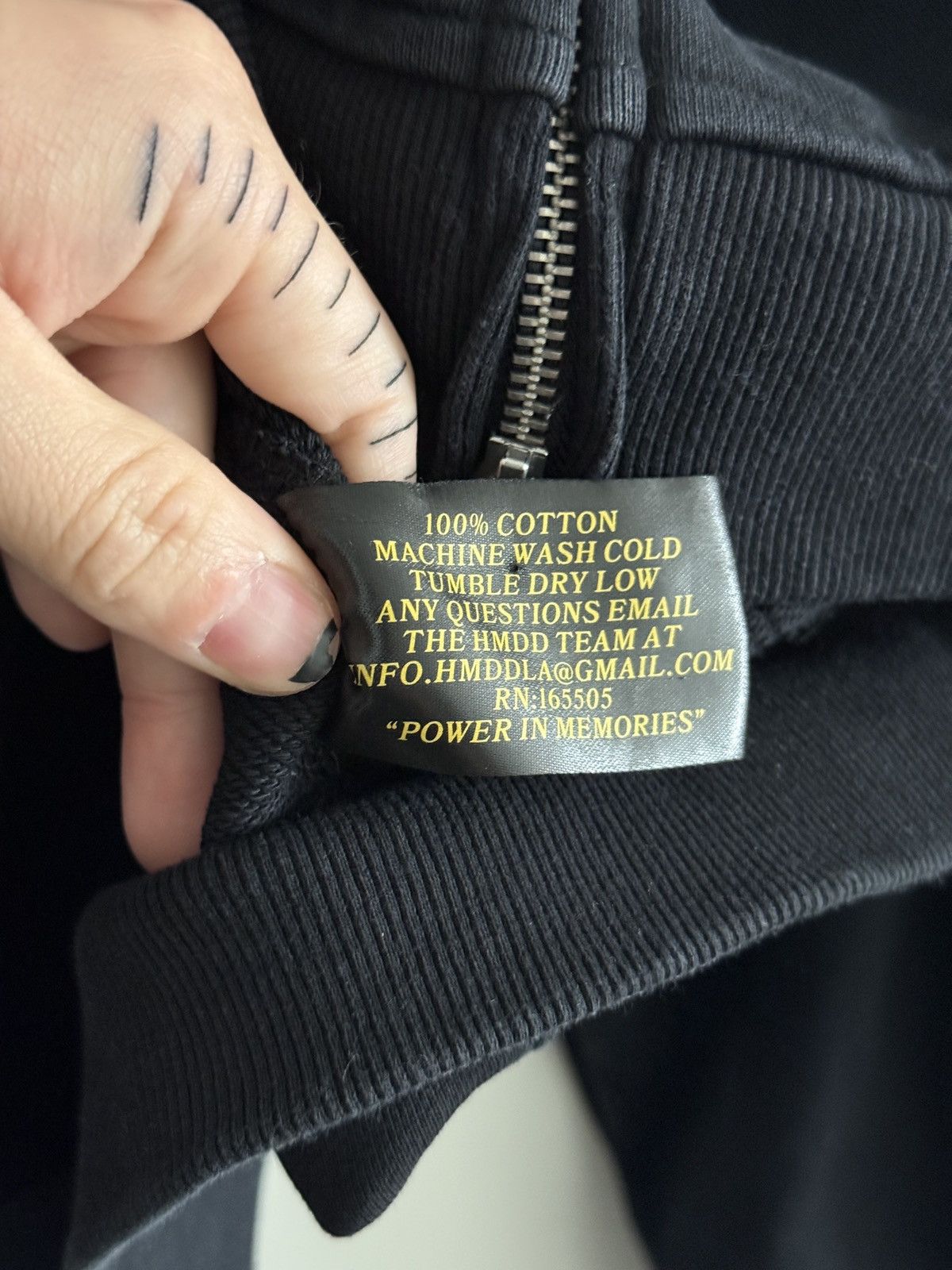 HMDD RARE! HMDD Crystal Zip Up Washed Black Size Medium Size US M / EU 48-50 / 2 - 10 Thumbnail
