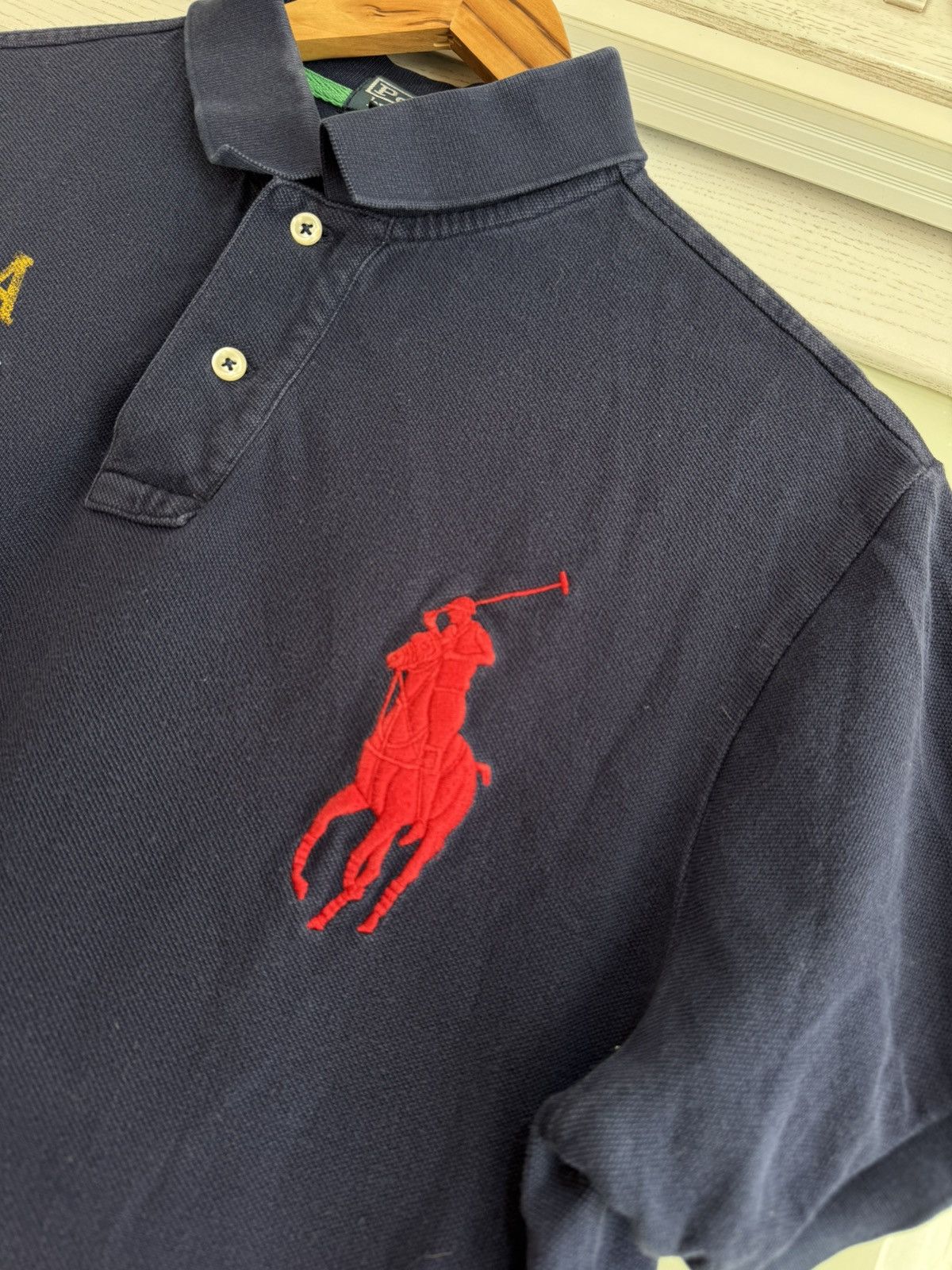 Polo Ralph Lauren × Ralph Lauren × Vintage Vintage Polo Ralph Lauren USA Polo T-Shirt Size US L / EU 52-54 / 3 - 6 Thumbnail