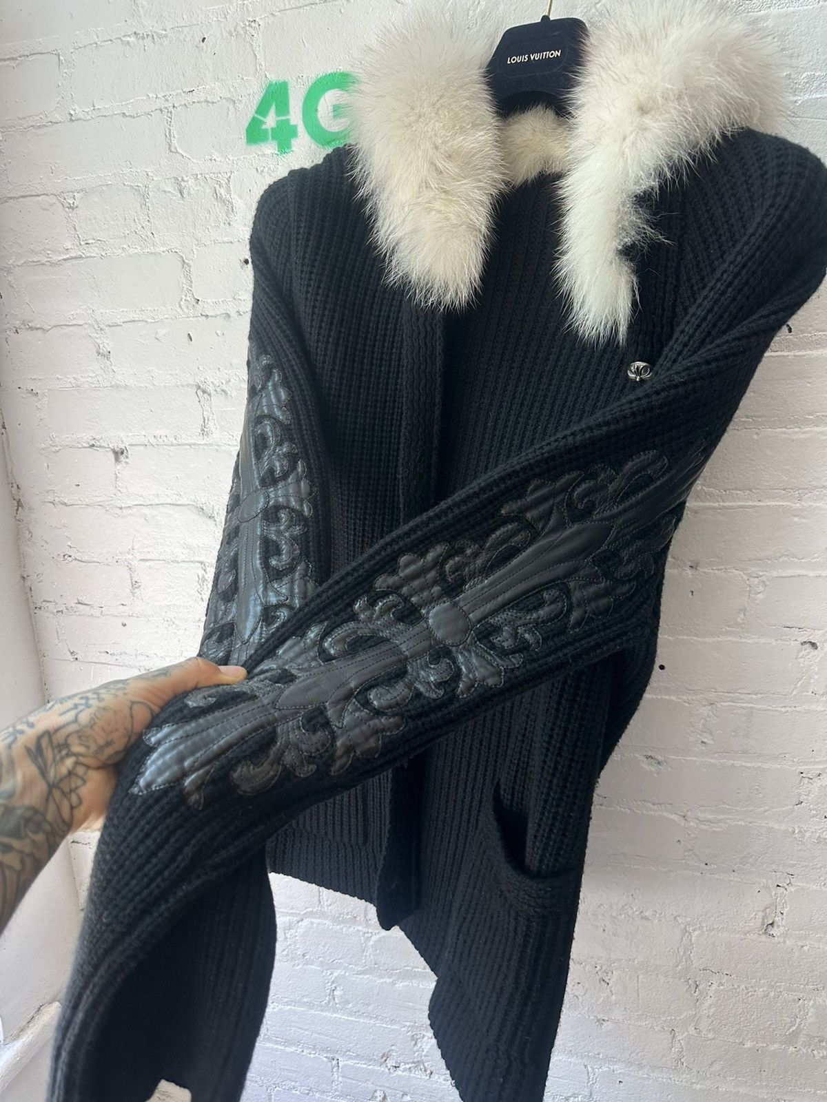 Chrome Hearts CHROME HEARTS RARE CASHMERE FOX !! Patch Jacket L XL Size US L / EU 52-54 / 3 - 3 Thumbnail