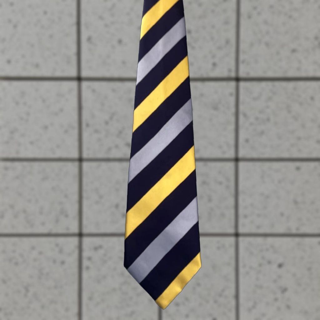 Charles Tyrwhitt VINTAGE Charles Tyrwhitt Jermyn Street Silk Tie Blue Yellow Necktie England 3.5x61 Read Silk Tie Blue Yellow Necktie England 3.5x61 Read Size ONE SIZE - 1 Thumbnail