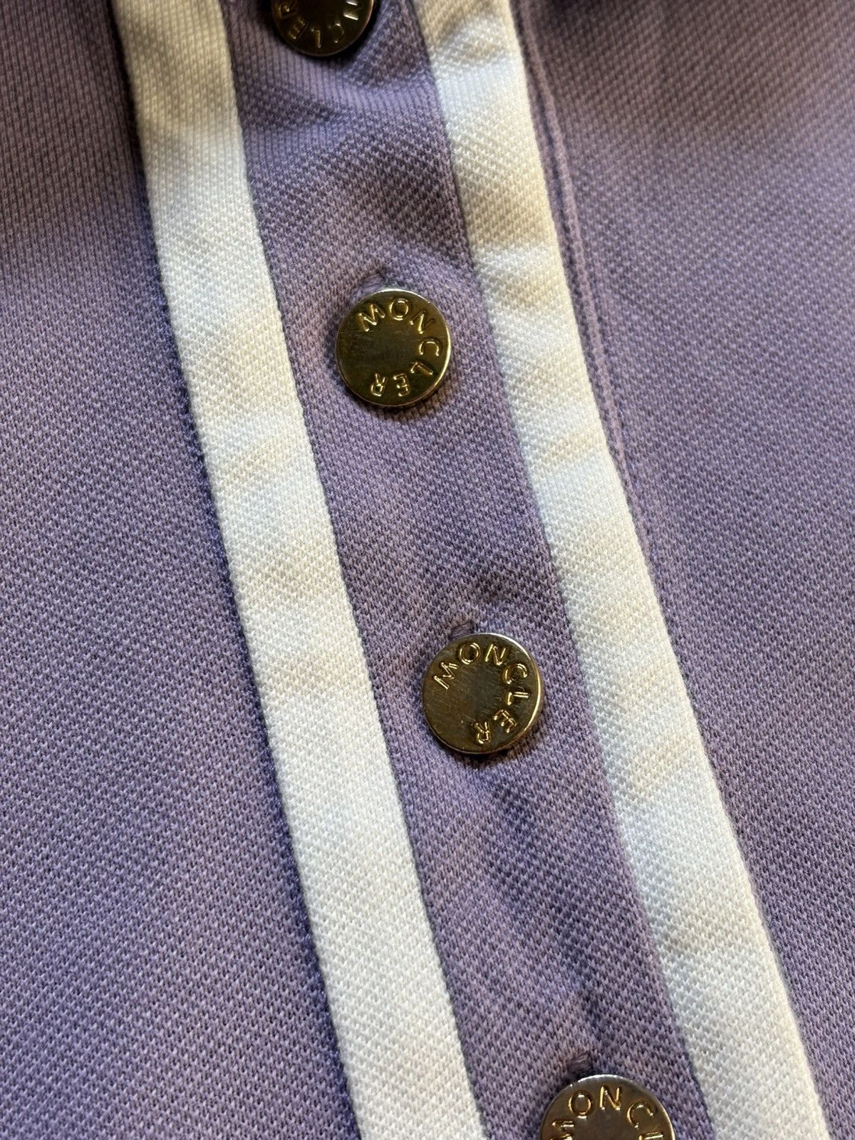 Moncler Moncler Luxury Woman’s Purple Polo Button Up Size S / US 4 / IT 40 - 7 Thumbnail