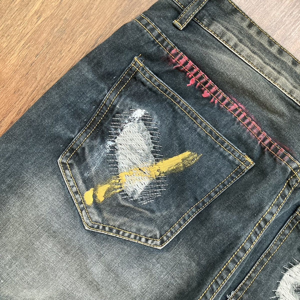 Vintage Y2k Jeans Denim Acne Style Distressed Size US 34 / EU 50 - 7 Thumbnail