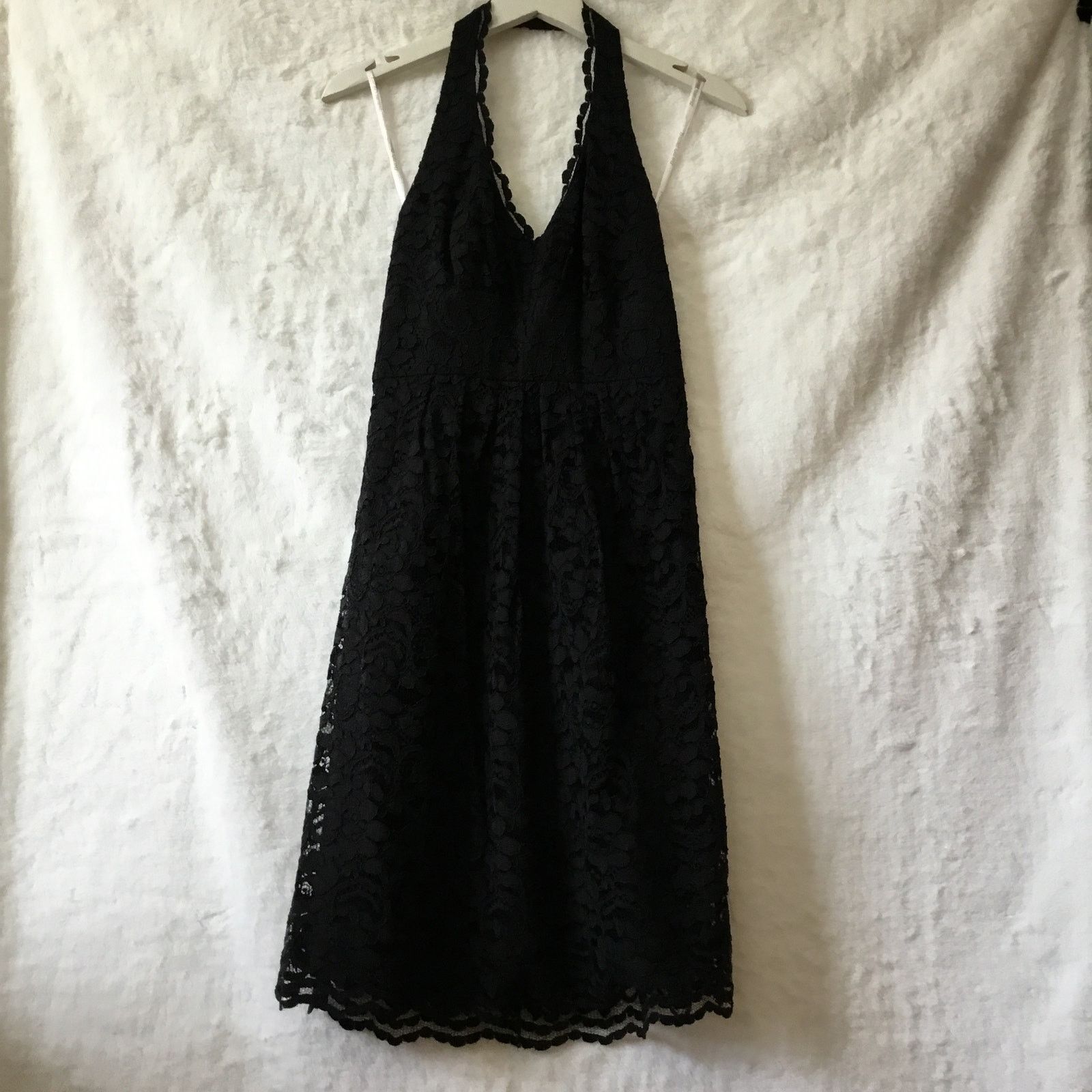 Other David’s Bridal Black Halter Top Laced Short Dress Size S / US 4 / IT 40 - 12 Thumbnail