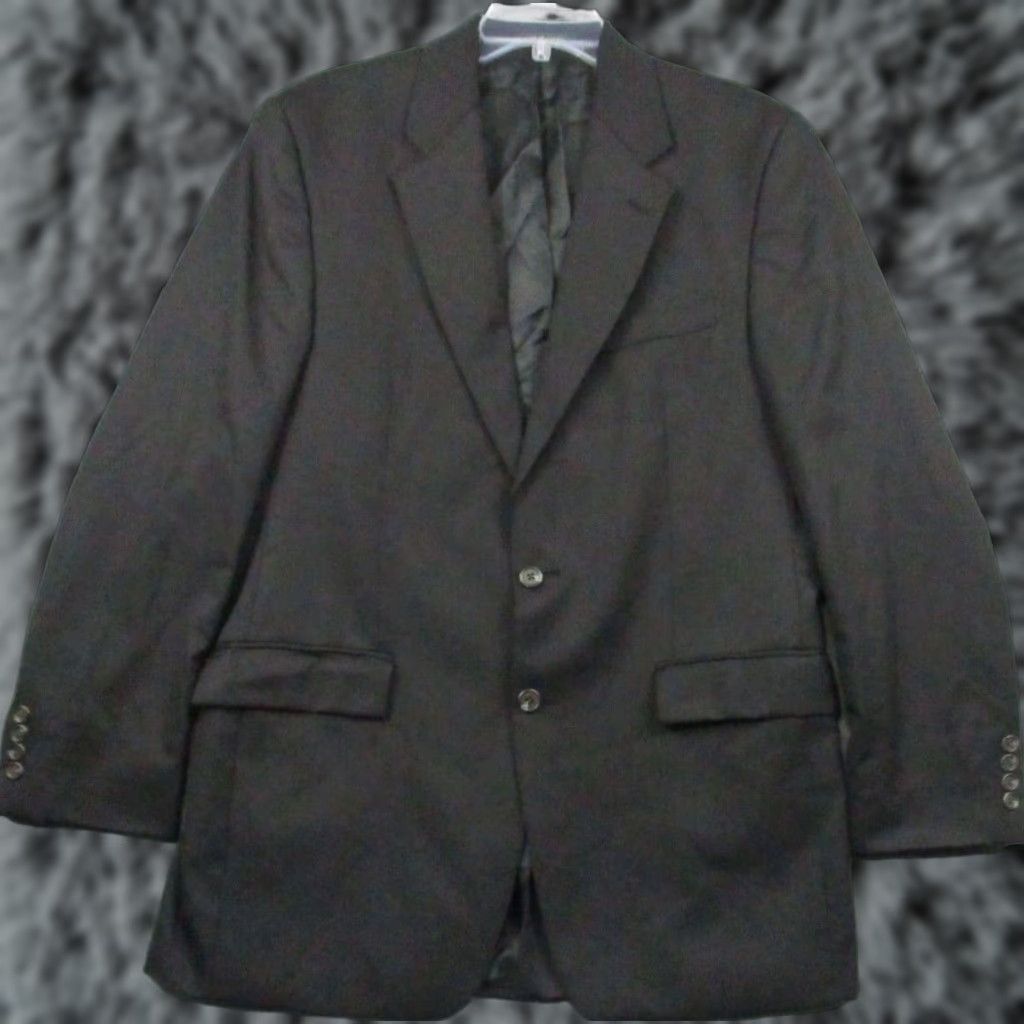 Ralph Lauren Lauren Ralph Lauren Blazer Men 40L Wool Cashmere Sport Coat Jacket Black Size 40R - 1 Thumbnail