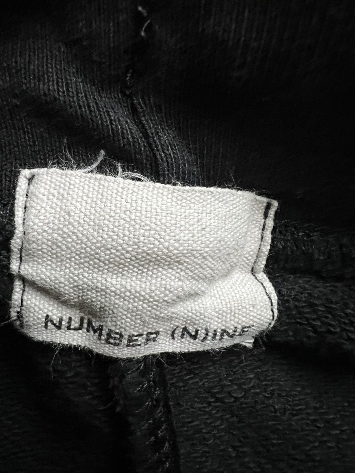 Number (N)ine Number nine jogger sweatpant logo black Size US 30 / EU 46 - 4 Thumbnail