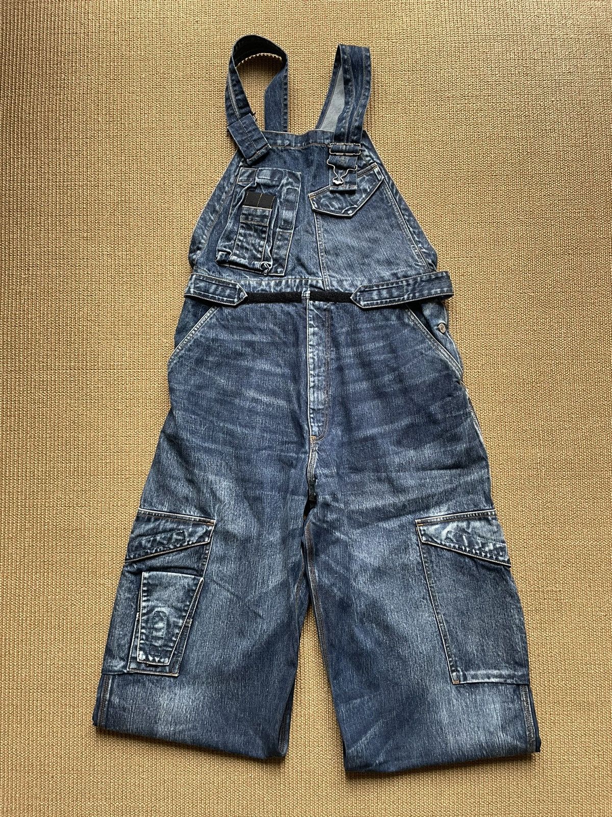 image of Vintage Ss2004 Y’S Yohji Yamamoto Denim Salopette in Blue, Men's (Size 33)