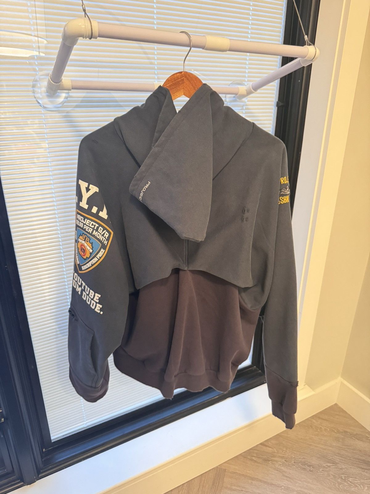 Project GR Reconstructed Folded Zip Hoodie