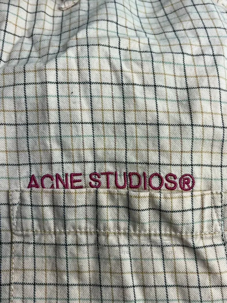 Acne Studios Acne Studios Plaid Patchwork Embroidered Shirt, Pink Size US M / EU 48-50 / 2 - 4 Thumbnail