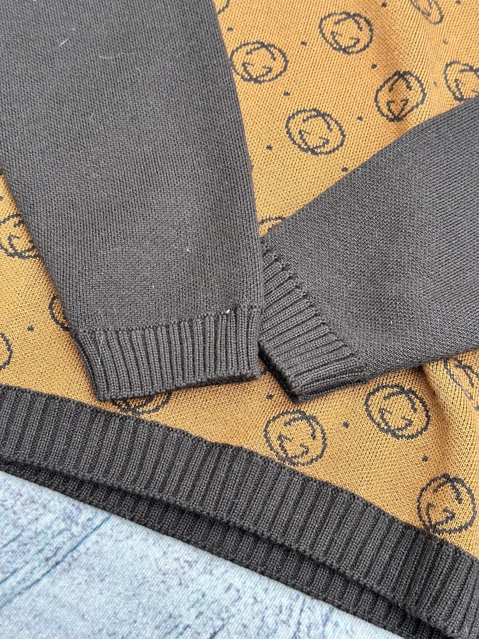 Gucci Gucci Dapper Dan Cardigan Interlocking G Logo Brown Wool Size US M / EU 48-50 / 2 - 8 Thumbnail