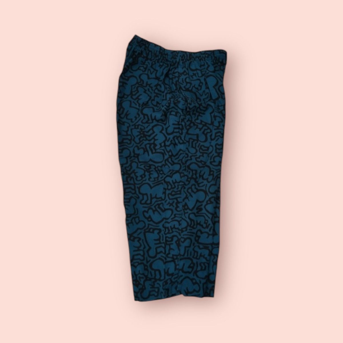 Japanese Brand × Keith Haring × Uniqlo VINTAGE KEITH HARING X UNIQLO FULLPRINT SLEEPWEAR CROP PANTS Size US 30 / EU 46 - 18 Thumbnail