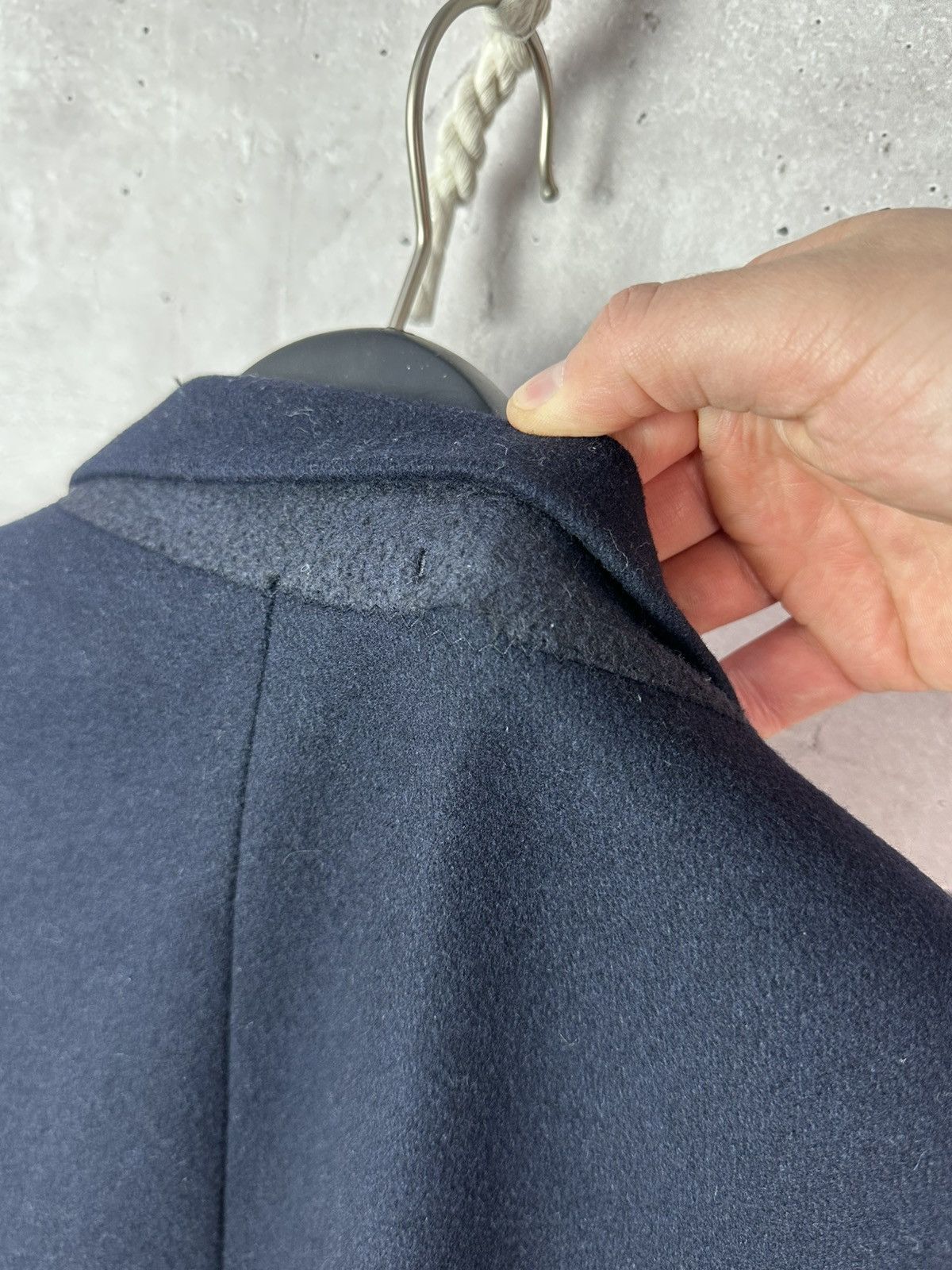 Cos COS Wool Navy Blue Three-Buttons Long Sleeve Men’s Coat Size US L / EU 52-54 / 3 - 10 Thumbnail