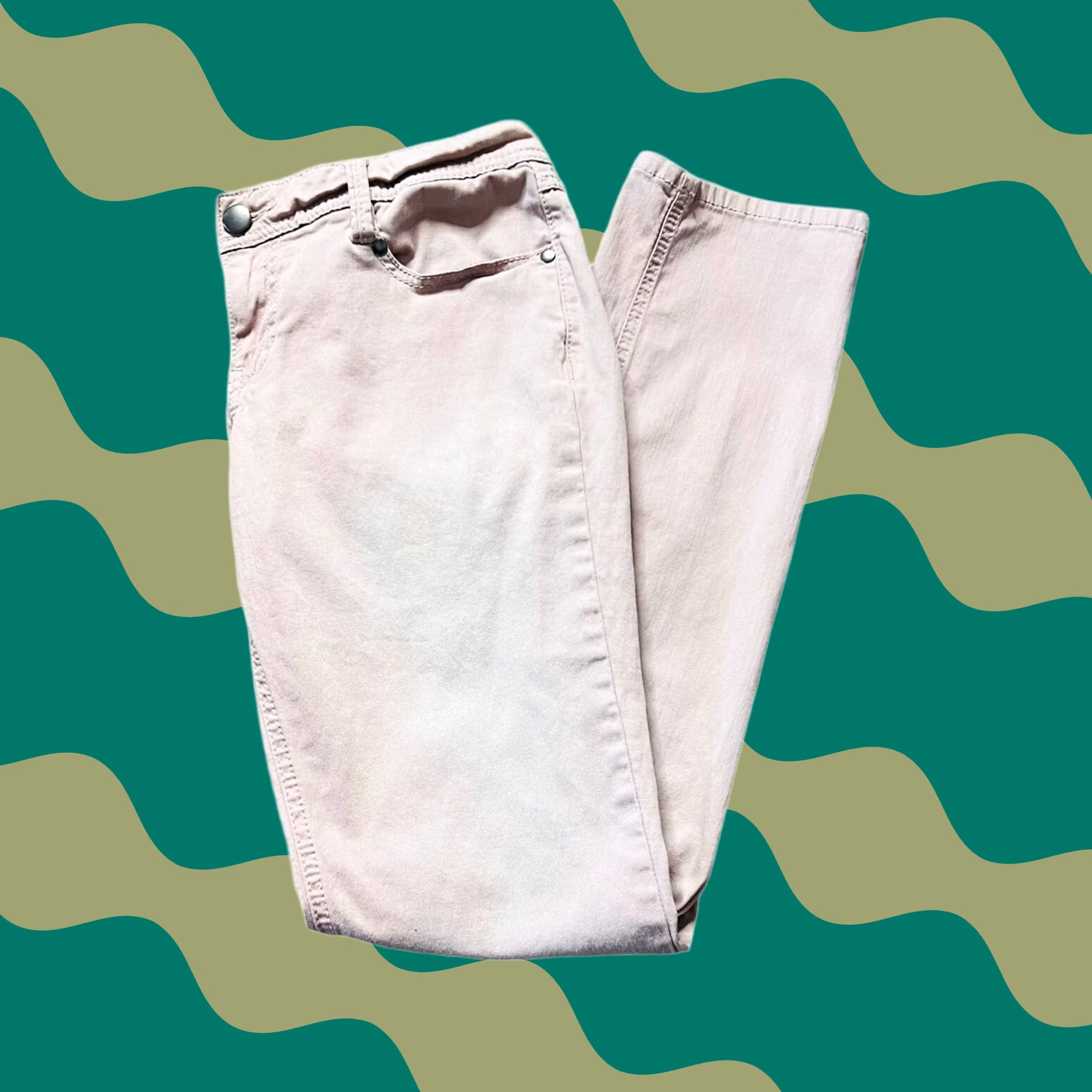 Vintage VINTAGE Mudd Women’s Y2K 2000’s Straight Leg Pants 28 Waist Cream 9 Womens Size 30" / US 8 / IT 44 - 1 Thumbnail
