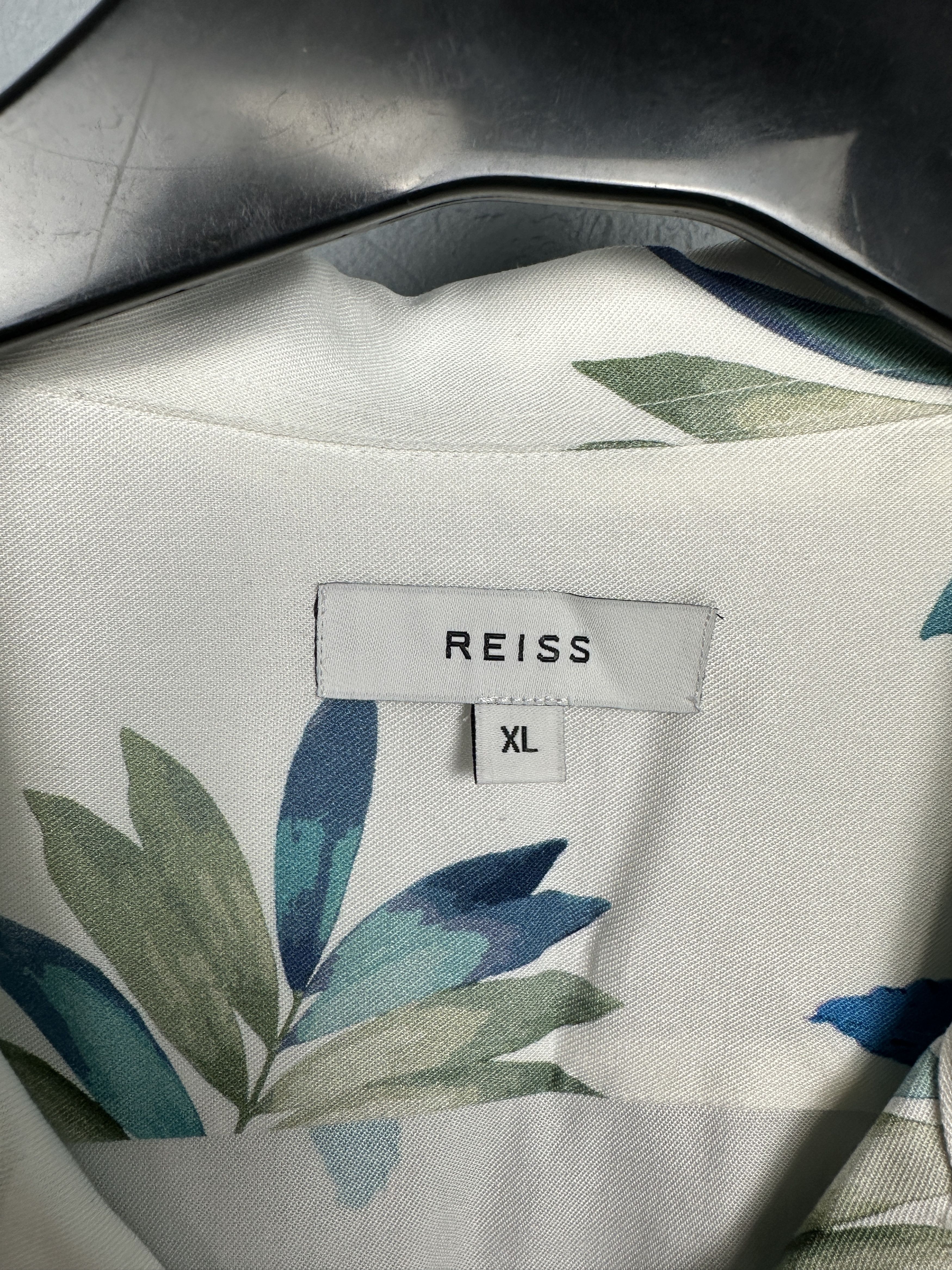 Reiss Reiss Mens Hawaiian Short Sleeve Shirt Size US XL / EU 56 / 4 - 3 Thumbnail