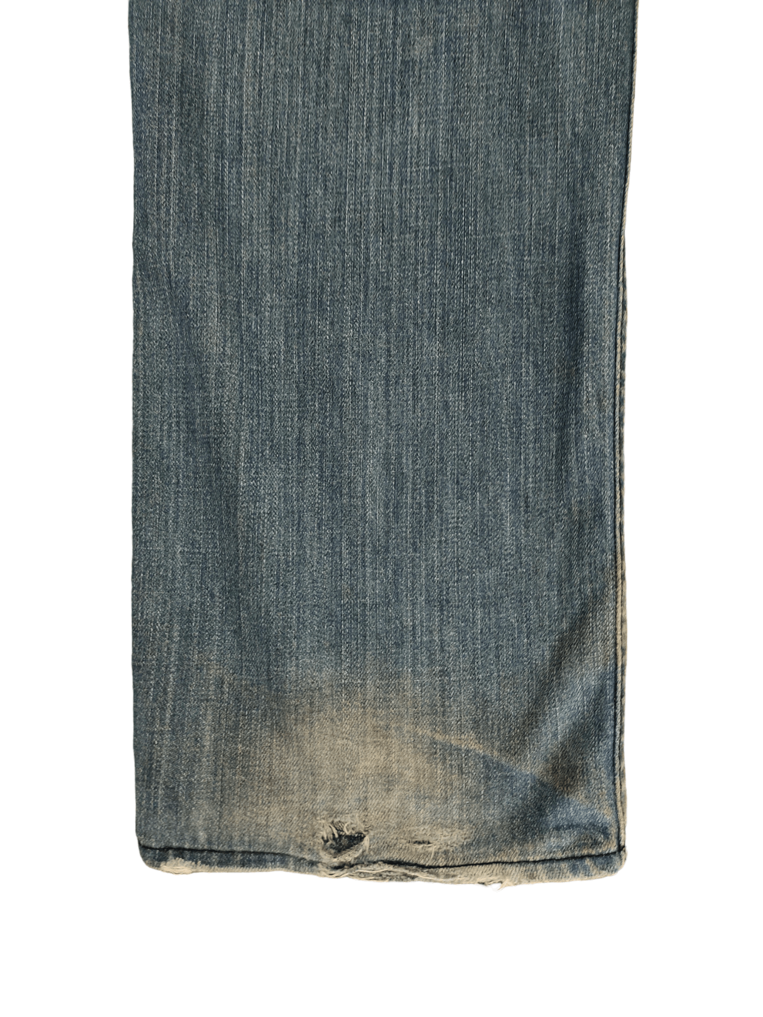 Japanese Brand Root Three Distress Faded Denim Jeans Undercover Style Y2k Size US 35 - 15 Thumbnail