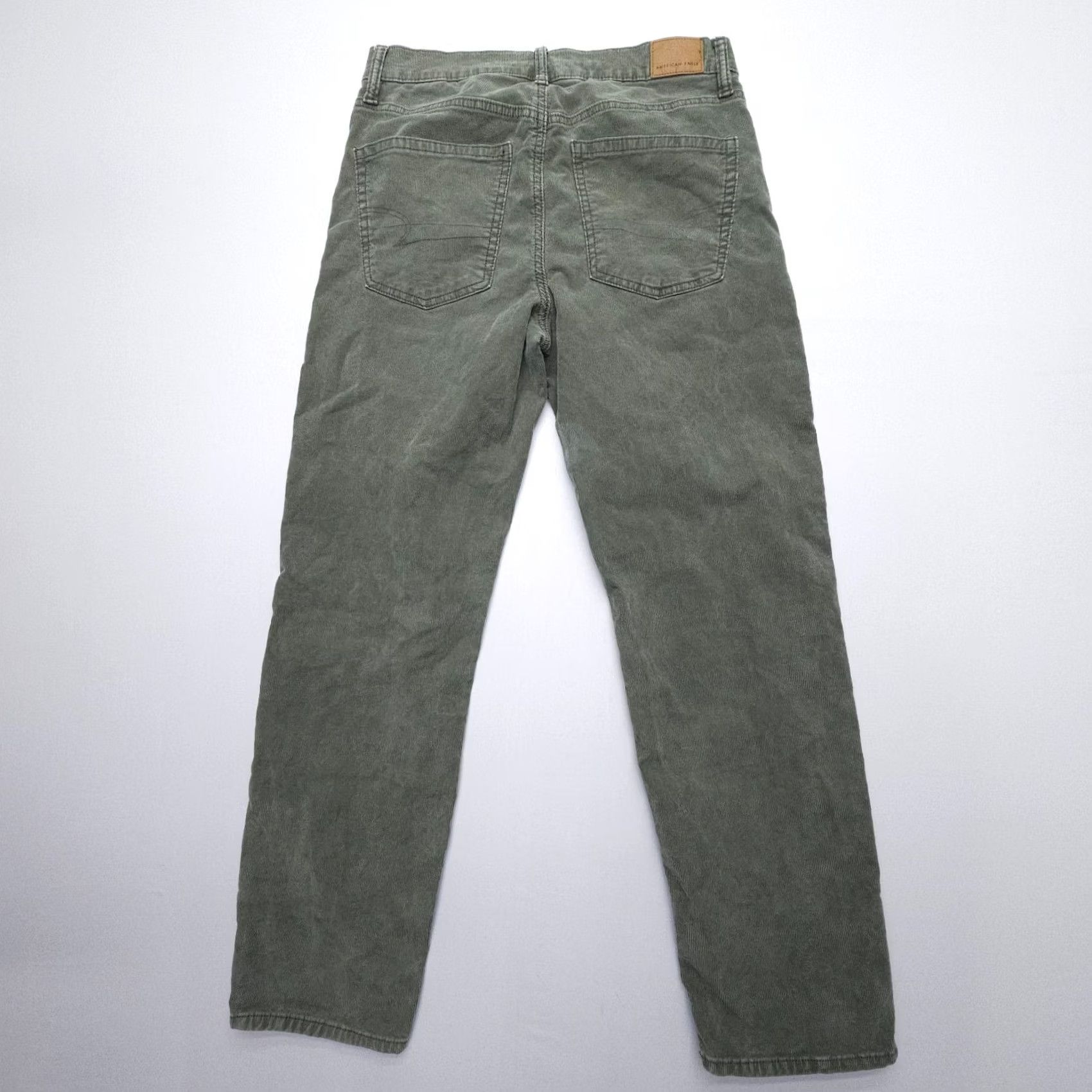 American Eagle Outfitters American Eagle Corduroy Jeans Womens Size 6 Green Cotton Stretch 90s Size 28" / US 6 / IT 42 - 2 Thumbnail