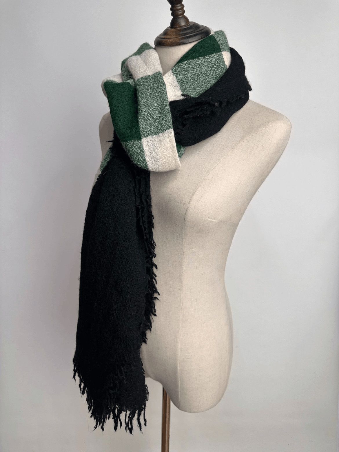 Yohji Yamamoto Yohji Yamamoto Pour Homme Joint Color Scarf Size ONE SIZE - 3 Thumbnail