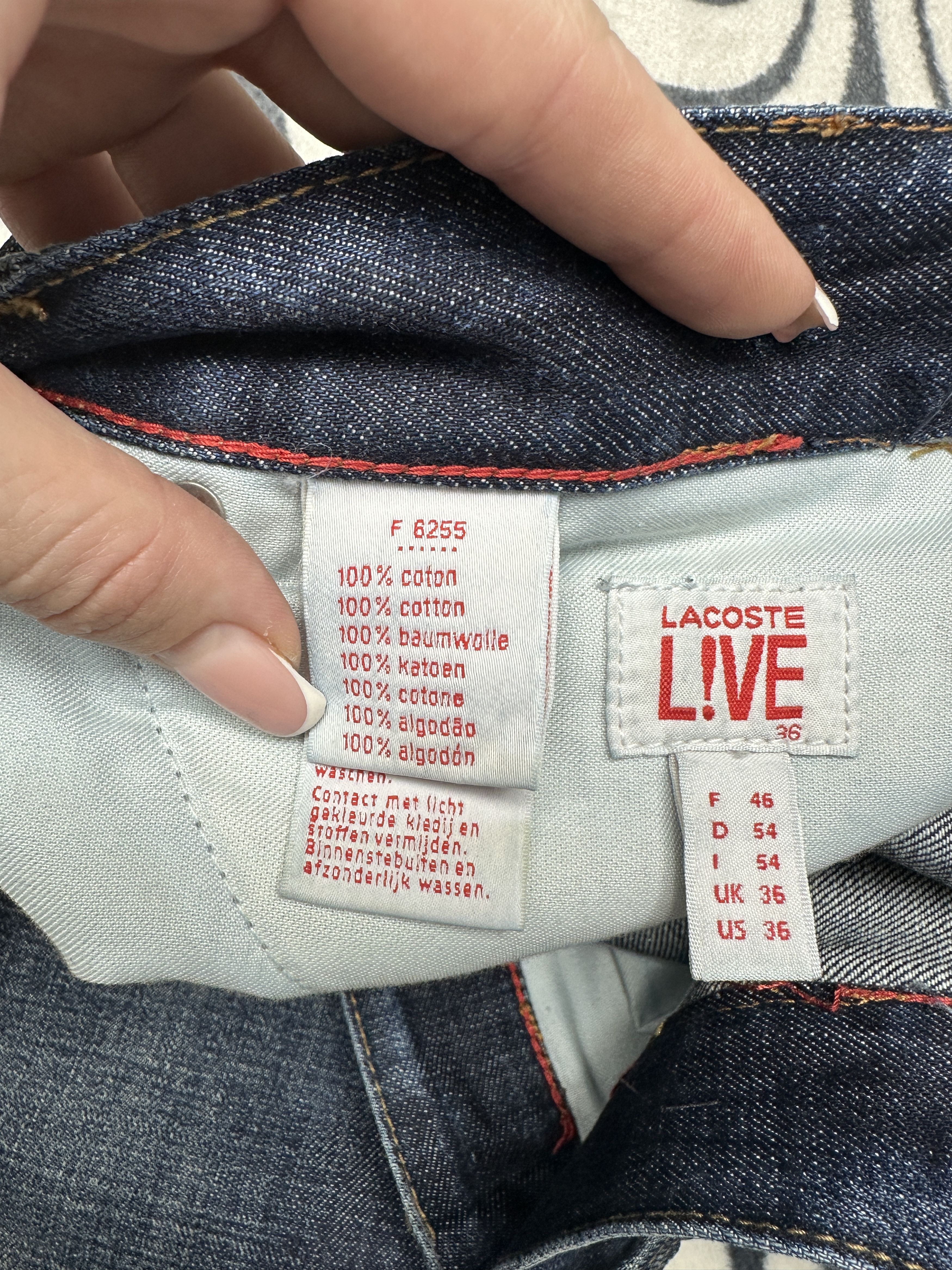 Lacoste Lacoste Live Vintage Mens Denim Pants Jeans Size US 36 / EU 52 - 7 Thumbnail