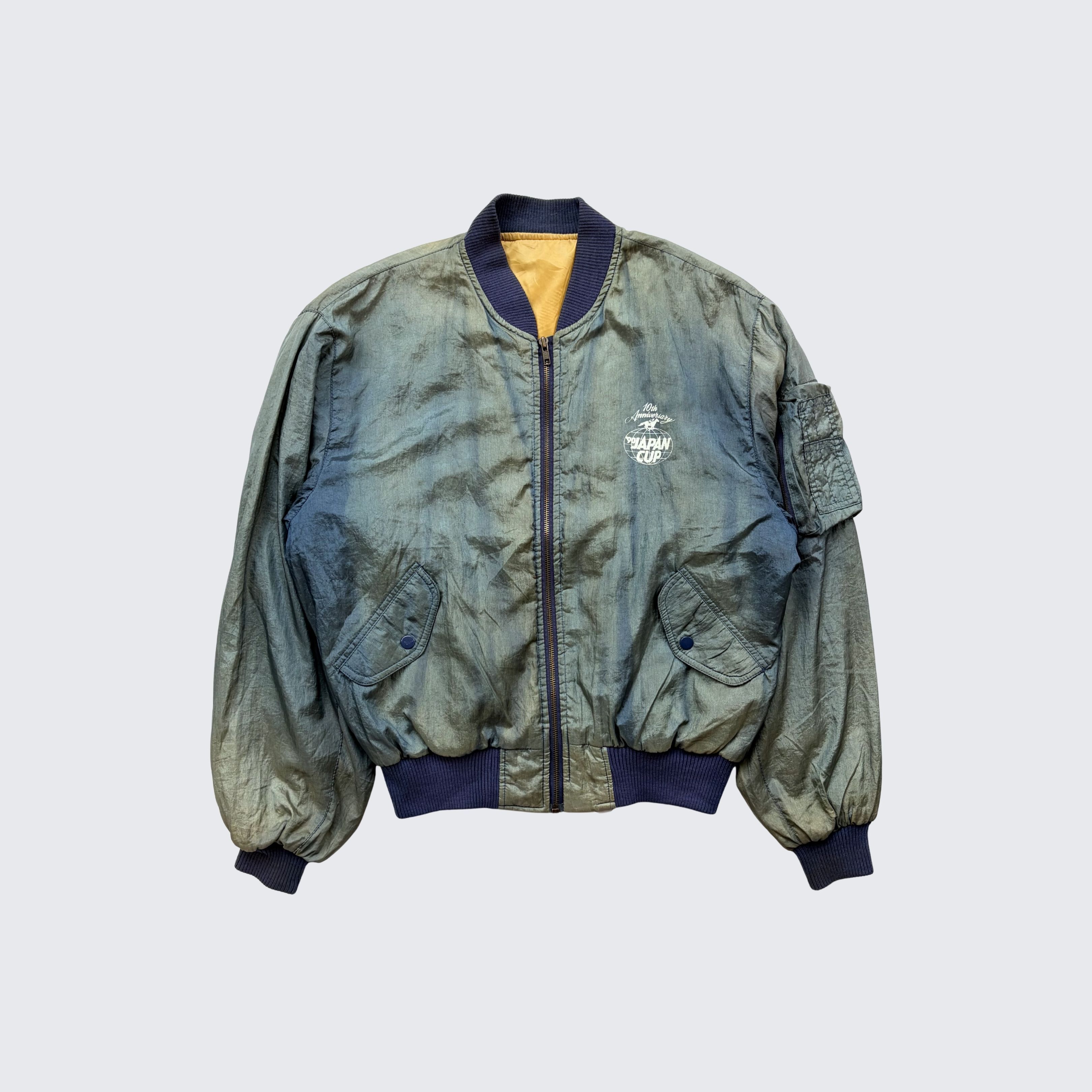 Vintage Vtg Tokyo Racecourse 1990 Japan Cup 10th MA-1 Flight Jacket Size US L / EU 52-54 / 3 - 1 Thumbnail