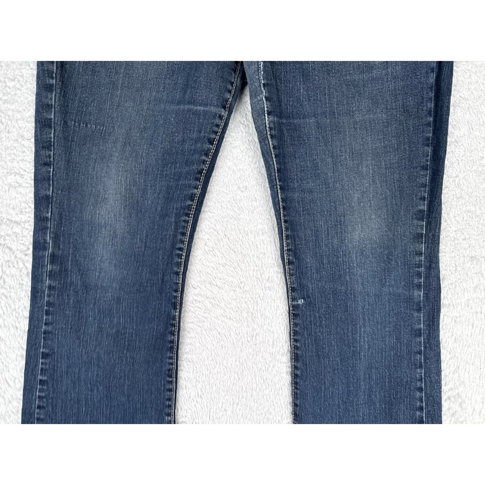 Levi's Signature Levi Strauss Jeans Womens 12M Mid Rise Curvy Bootcut Stretch 30x30 Blue 90s Jeans Womens Girls Mens? Size 34" / US 12 / IT 48 - 3 Thumbnail