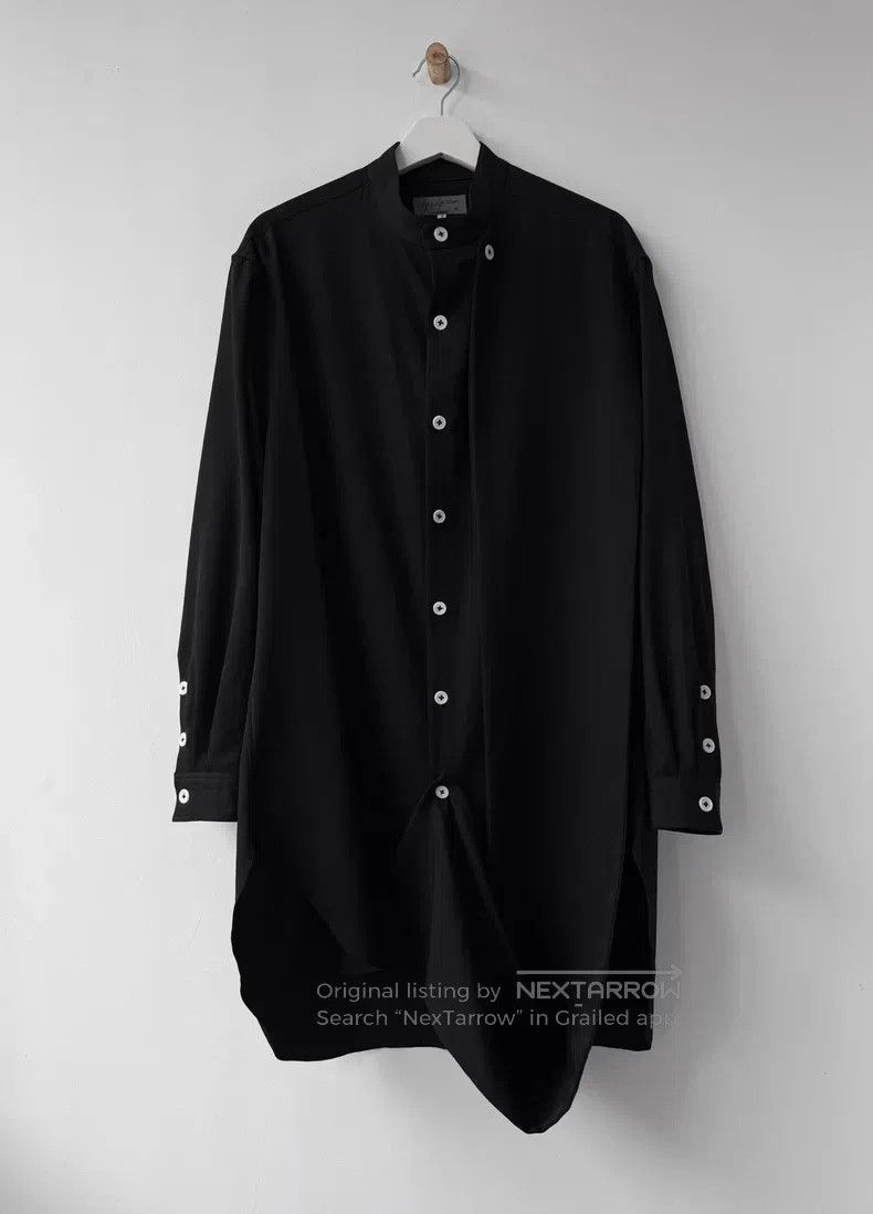 Yohji Yamamoto Yohji Yamamoto 19AW Show White Button Ribbon Shirt Size US M / EU 48-50 / 2 - 2 Thumbnail