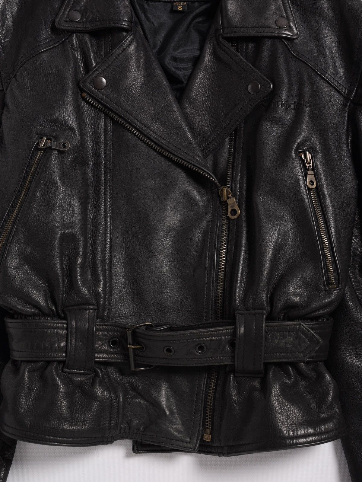 Genuine Leather Modeka Leather Biker Jacket Moto Racing Vintage Size S / US 4 / IT 40 - 4 Thumbnail