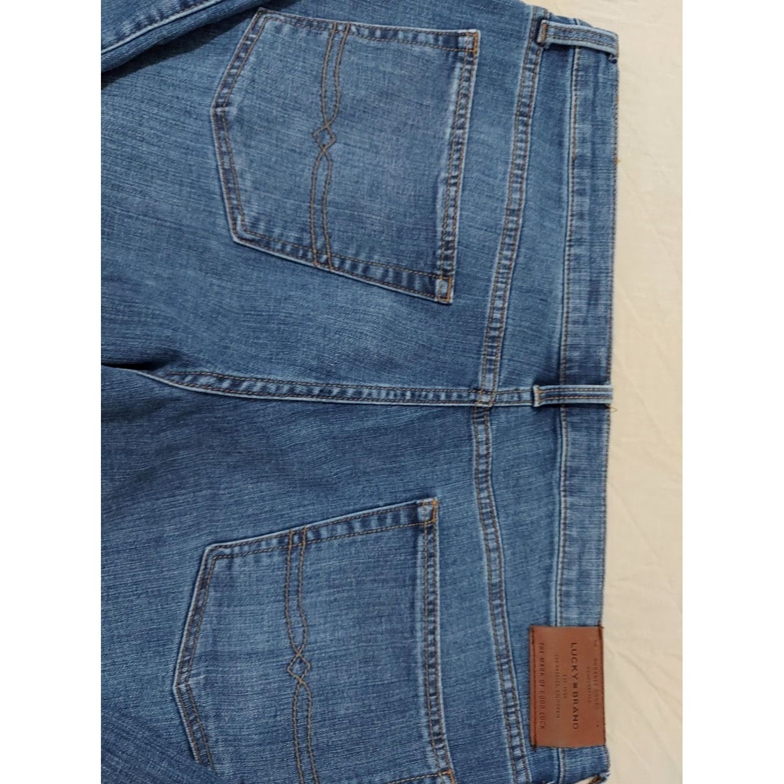 Lucky Brand VINTAGE? Lucky Brand 221 Jeans 40x30 Denim Pants Stretch Straight Mens Blue 40 Regular Jeans Mens Size US 40 / EU 56 - 2 Thumbnail