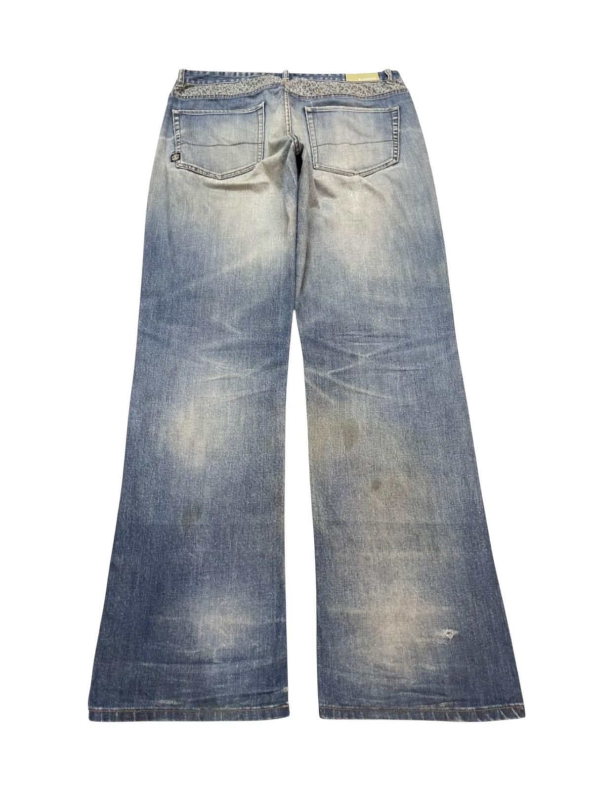 Element Vintage 90s Elements Skateboard Faded Wash Wide Leg Baggy Size US 37 - 2 Thumbnail