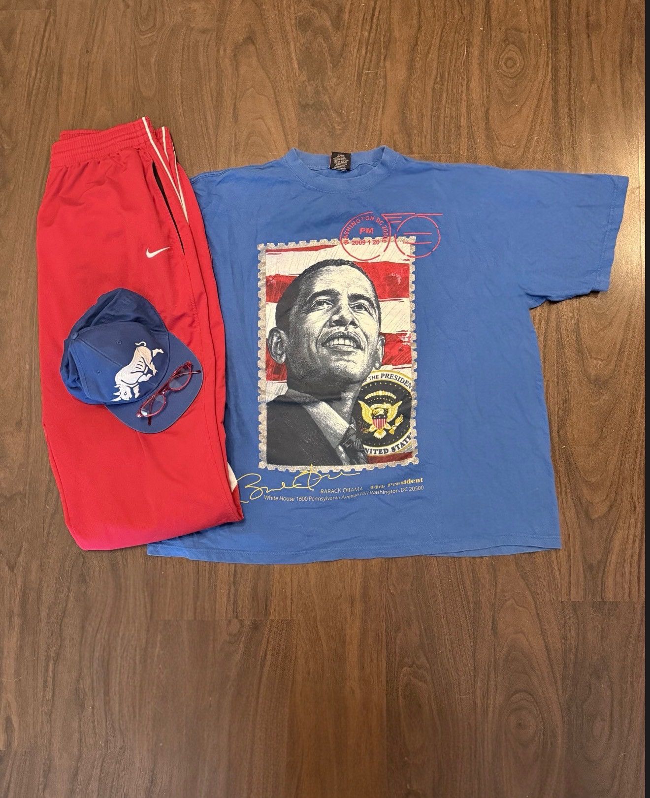 Other 2009 Barack Obama USA President Streetwear Baggy Graphic Tee Size US XXL / EU 58 / 5 - 2 Thumbnail