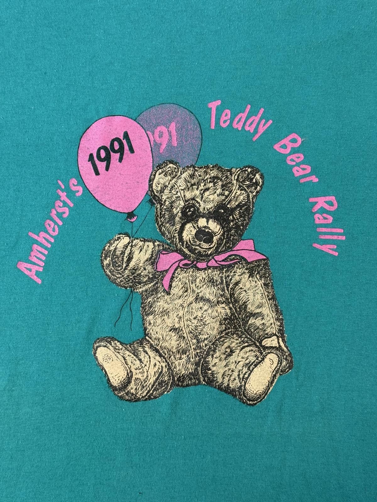 Hanes VTG Amherst's Teddy Bear Rally T-shirt 1991 Massachusetts Size US L / EU 52-54 / 3 - 3 Thumbnail