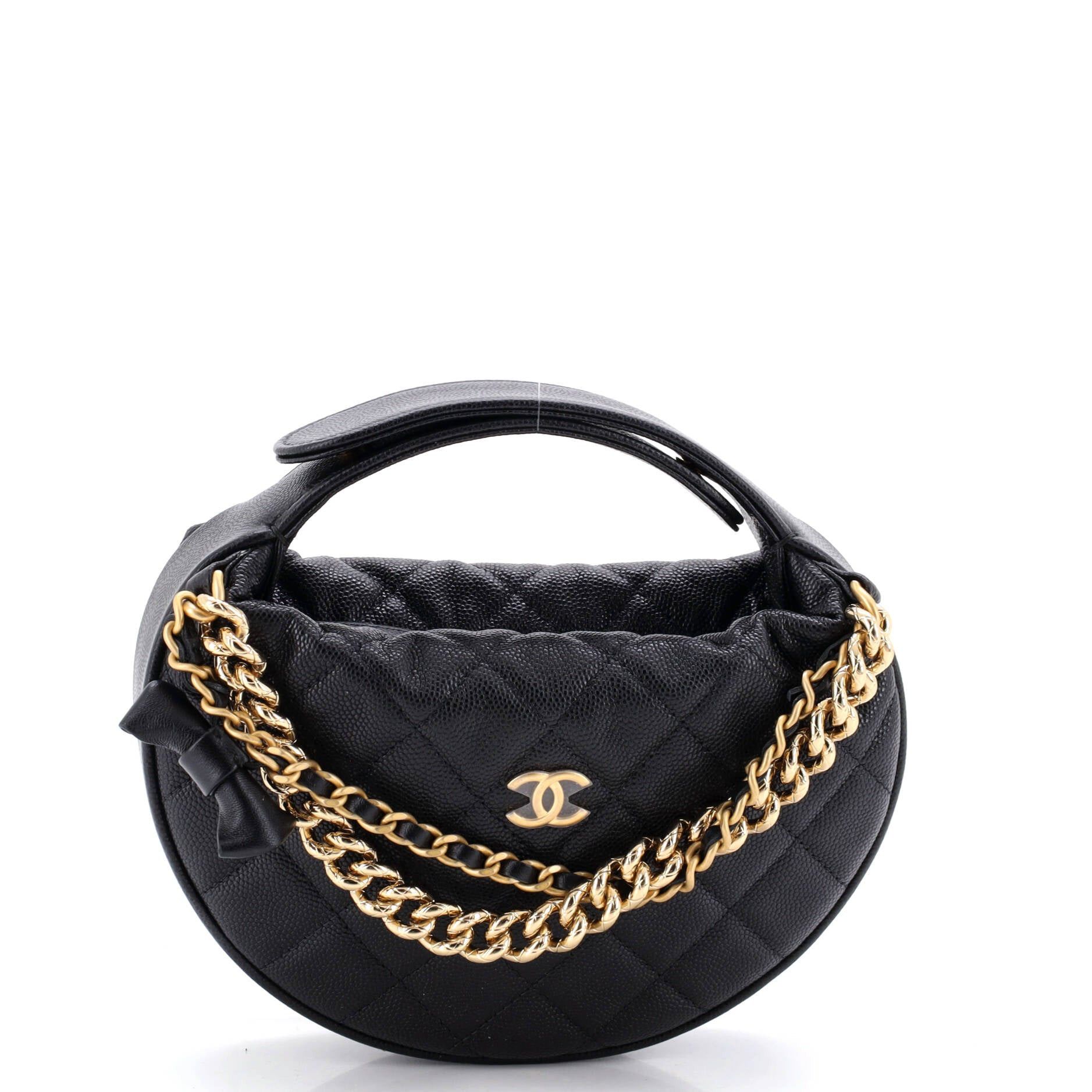 Chanel Double Chain Bow Hobo Pouch Size ONE SIZE - 1 Thumbnail