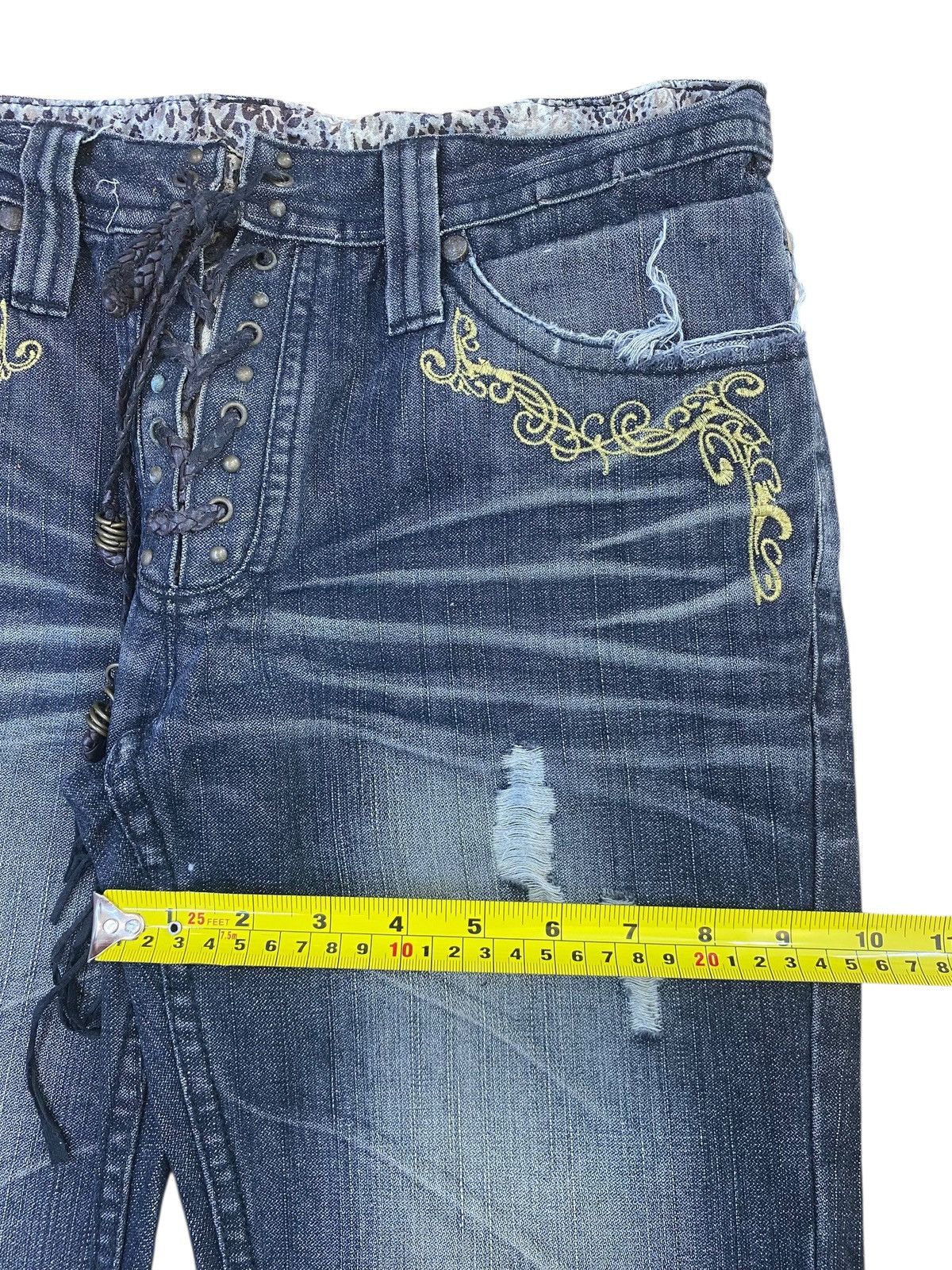 Japanese Brand Japanese Brand Light Wash Ripped Style Flare Jeans Size US 29 - 7 Thumbnail