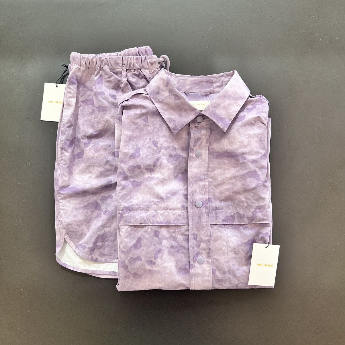 Aime Leon Dore XSmall ALD Rico shirt violet ice pink purple