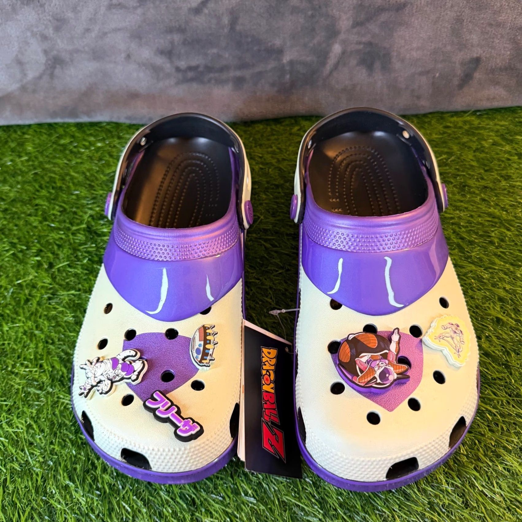 Crocs VINTAGE Dragon Ball Z Crocs Classic Clogs Purple Light Green Mens 10 Jibbitz Size US 10 / EU 43 - 3 Thumbnail