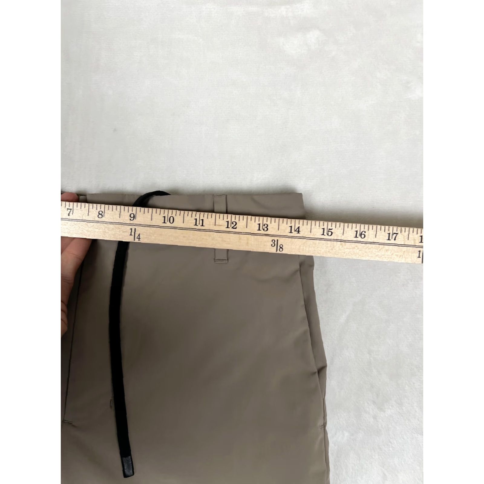 Mango MNG by Mango Cargo Pants Men's Beige Regular Fit Pocket Pockets Drawstring Waist 30x30 Casual Travel Size 30" / US 8 / IT 44 - 3 Thumbnail
