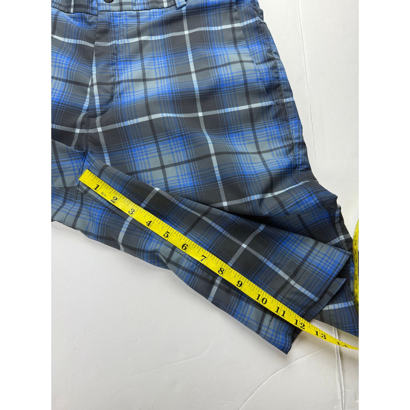 Nike Nike Golf DRI-FIT Men's Blue Plaid Shorts - Size 32/M Size US 32 / EU 48 - 4 Thumbnail