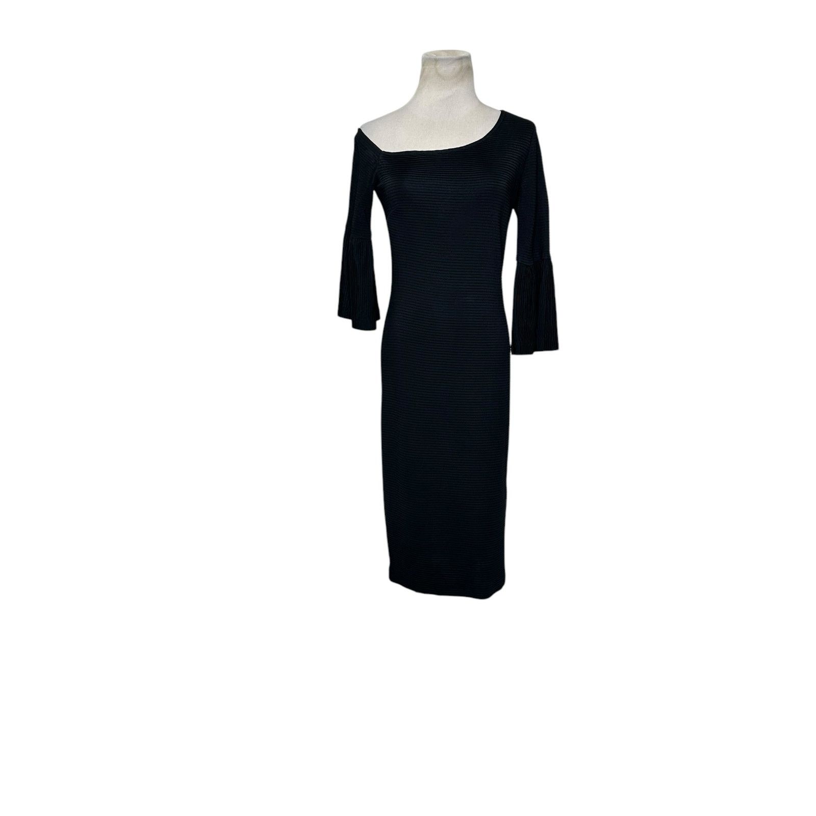 Trina Turk Trina Turk black 3/4 sleeves sheath midi dress size 6 Size M / US 6-8 / IT 42-44 - 13 Thumbnail