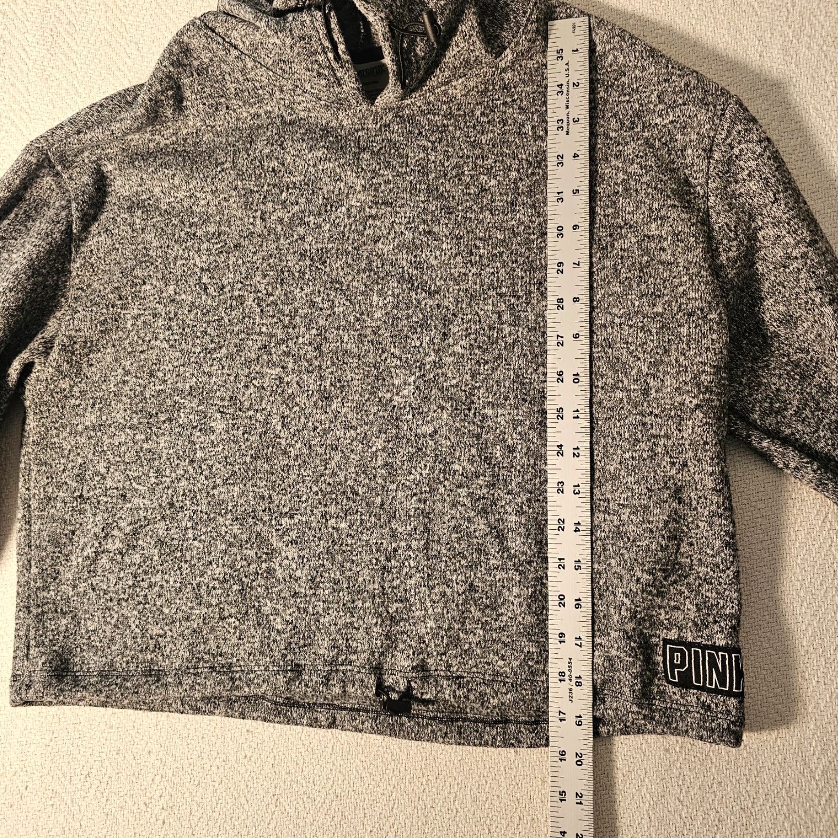 Vintage Victorias Secret PINK Hoodie Womens Medium Gray Casual Sweatshirt Size S / US 4 / IT 40 - 6 Thumbnail